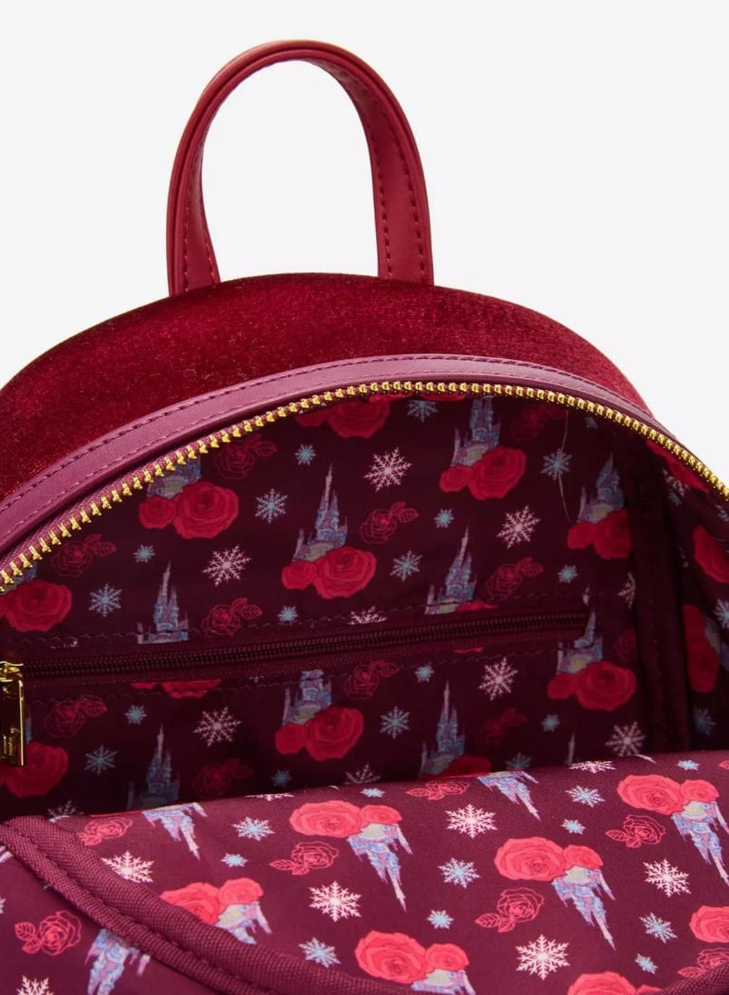 Loungefly Disney Beauty and the Beast Winter Ice Skating Mini Backpack