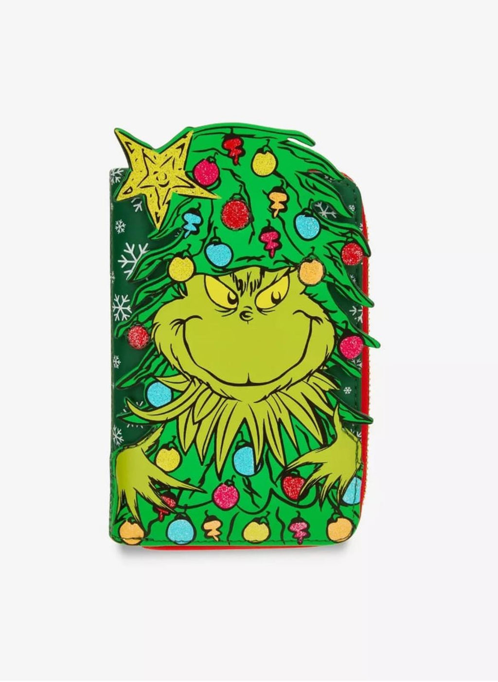 Loungefly Dr. Seuss How The Grinch Stole Christmas! Tree Mini Zipper Wallet