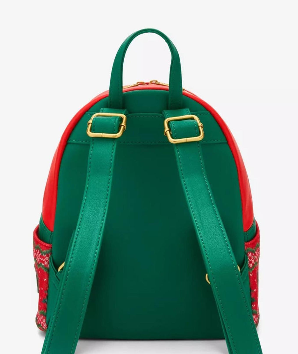 Loungefly Disney Stitch Holiday Sweater Mini Backpack