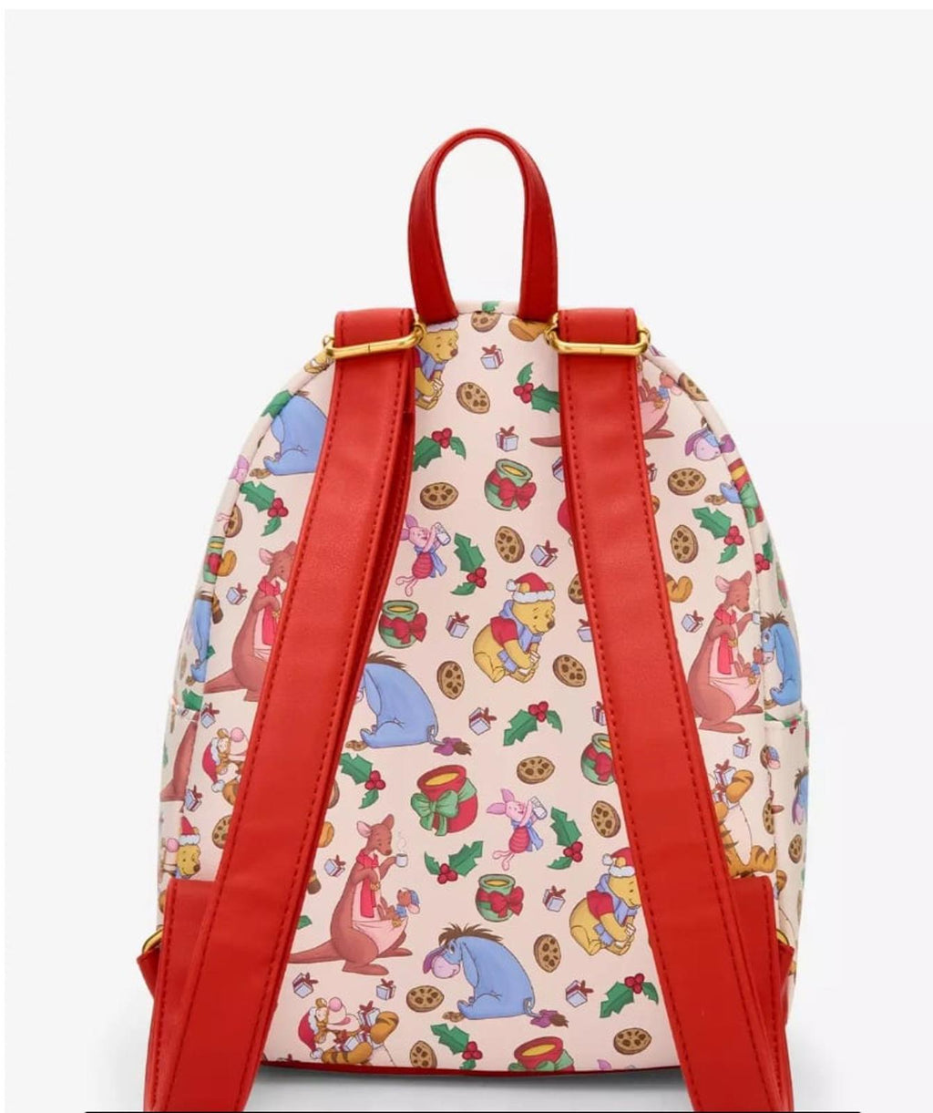 Loungefly Disney Winnie The Pooh Milk & Cookies Holiday Mini Backpack NWT