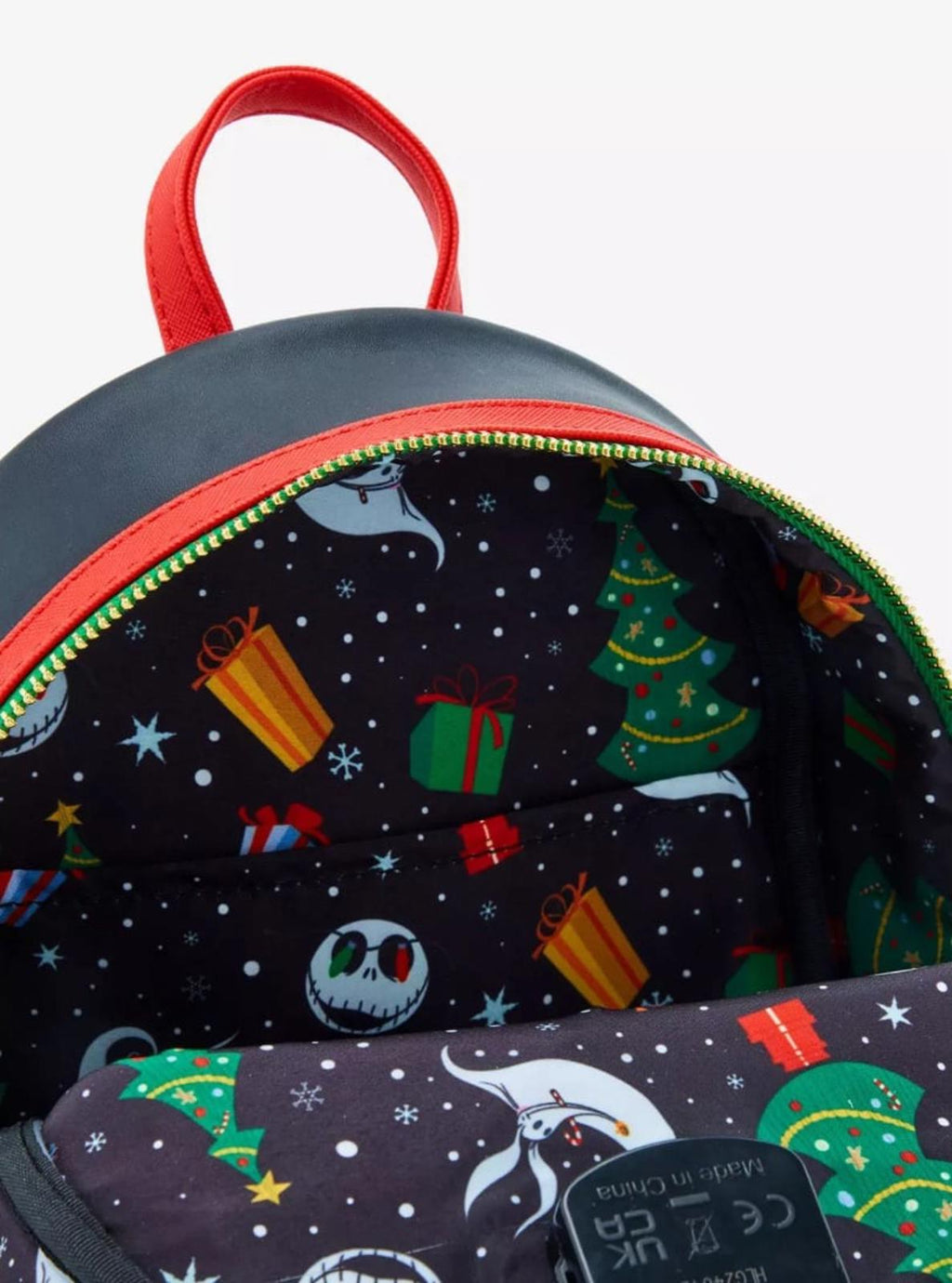 Loungefly Disney NBC Jack Skellington XMas Lights GITD LIGHT UP Mini Backpack