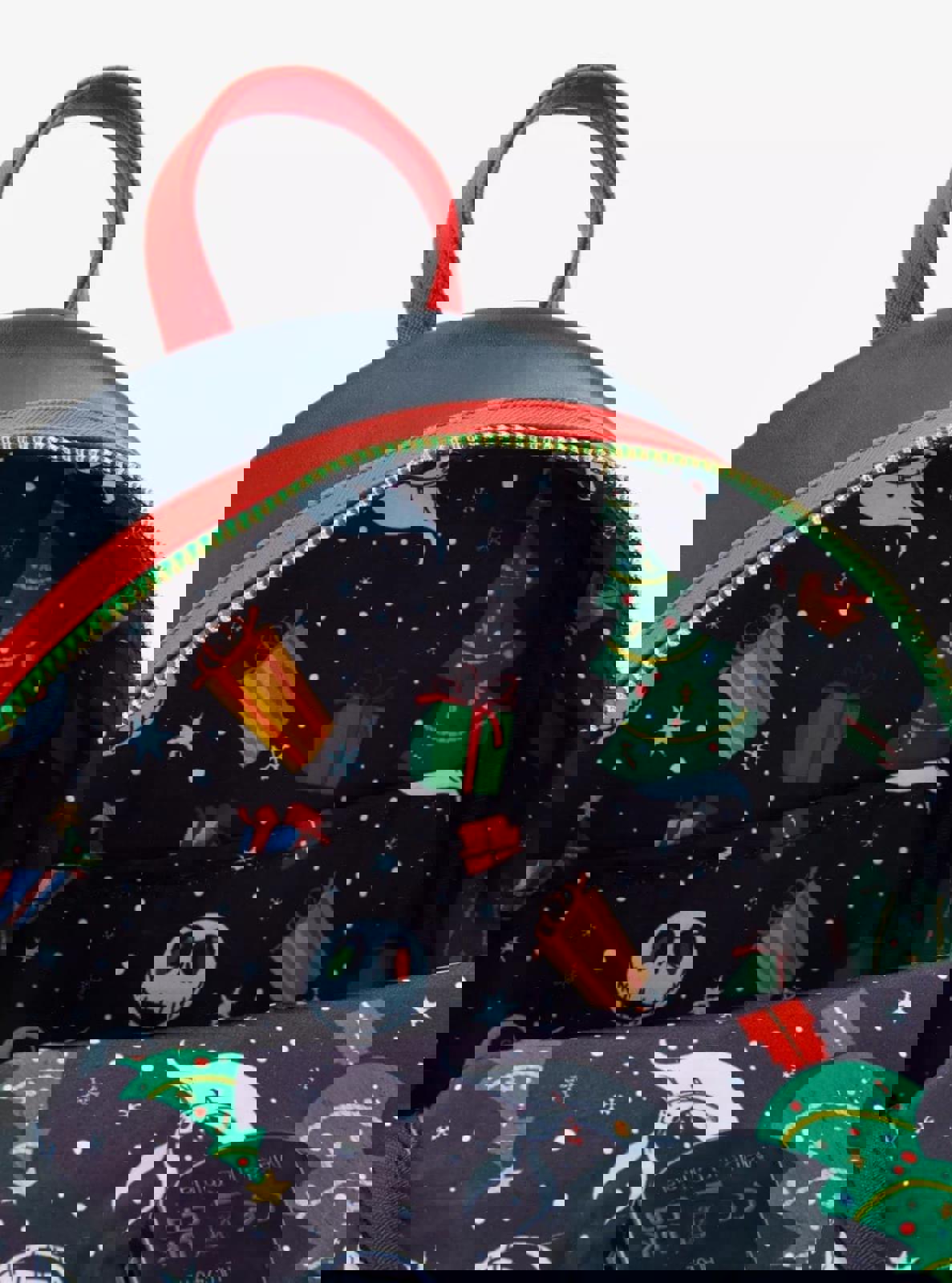 Loungefly Disney NBC Jack Skellington XMas Lights GITD LIGHT UP Mini Backpack