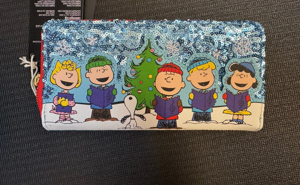Loungefly Peanuts Snoopy Holiday Sequin Wallet