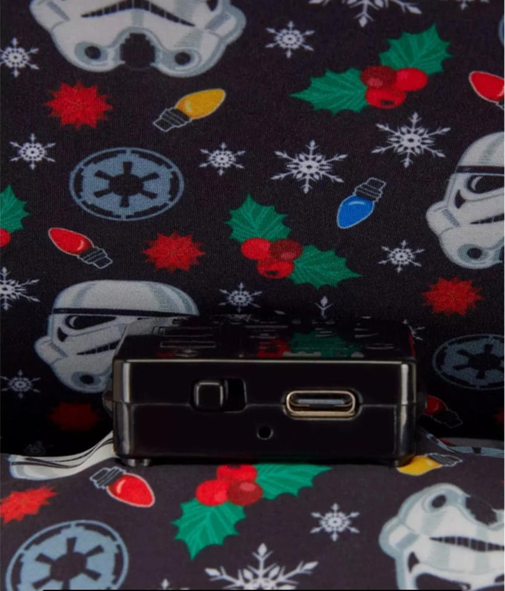 Loungefly Star Wars Stormtrooper Christmas Lights Light-Up Mini Backpack