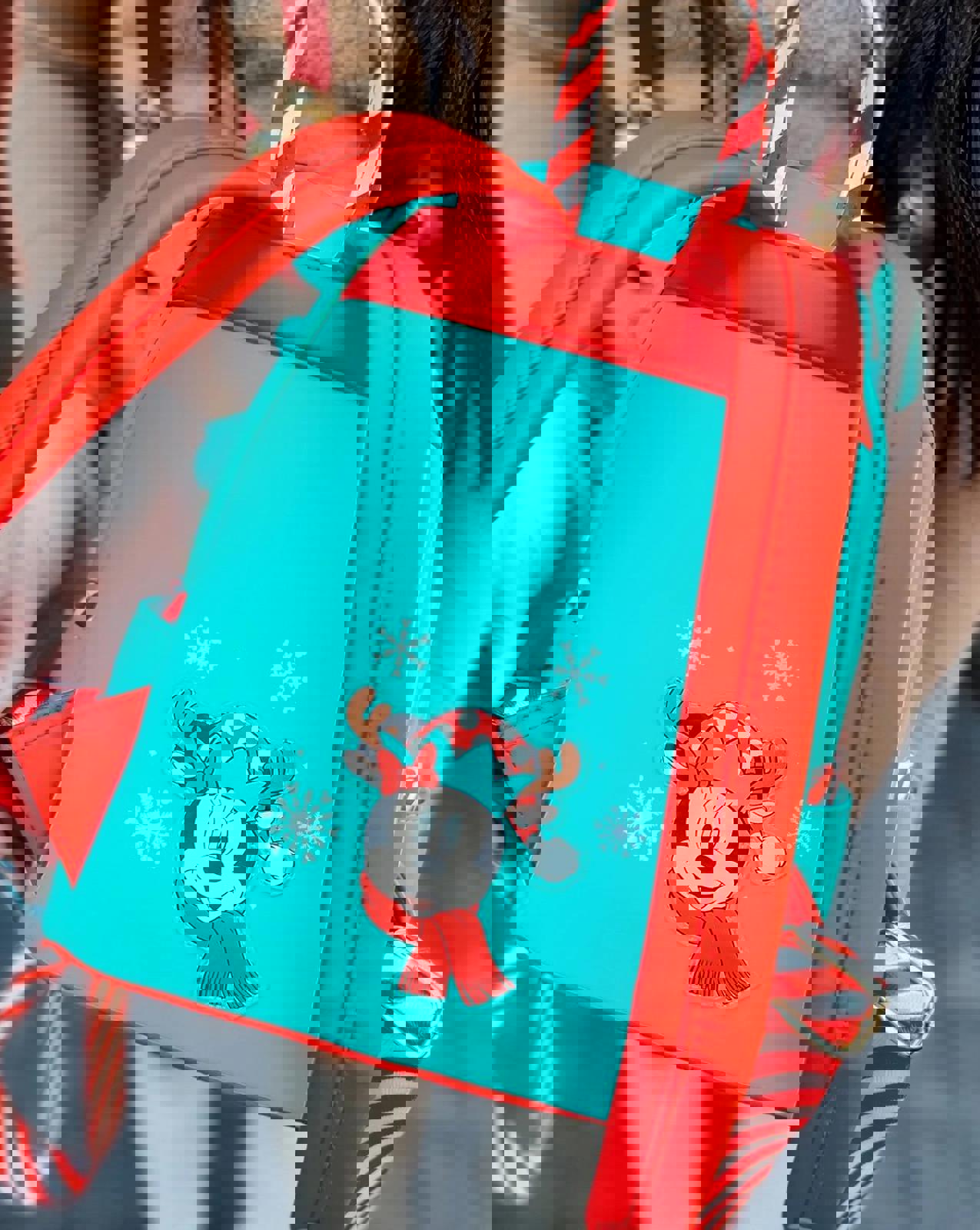 Loungefly Disney Light Up Minnie Mouse Reindeer Cosplay Mini Backpack NWT