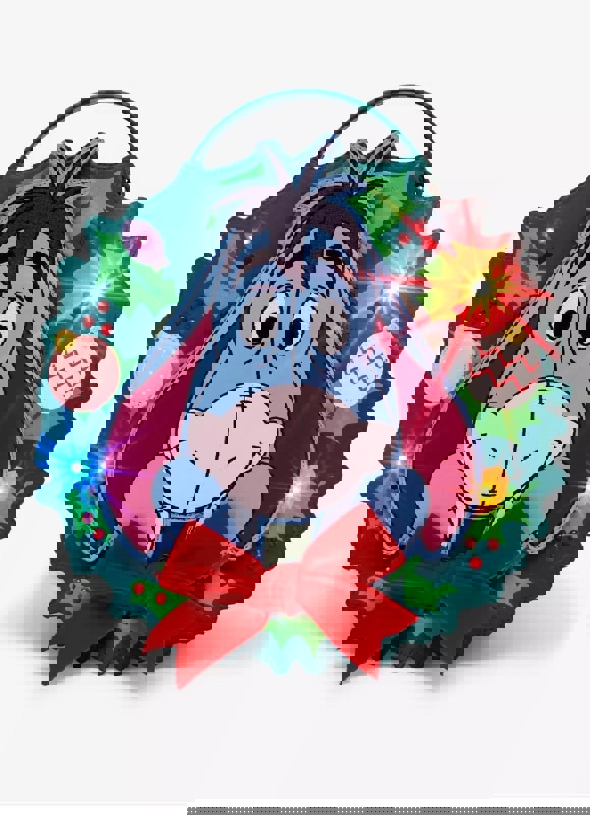 Disney Winnie the Pooh Eeyore Holiday Wreath Convertible Light-Up Backpack NWT