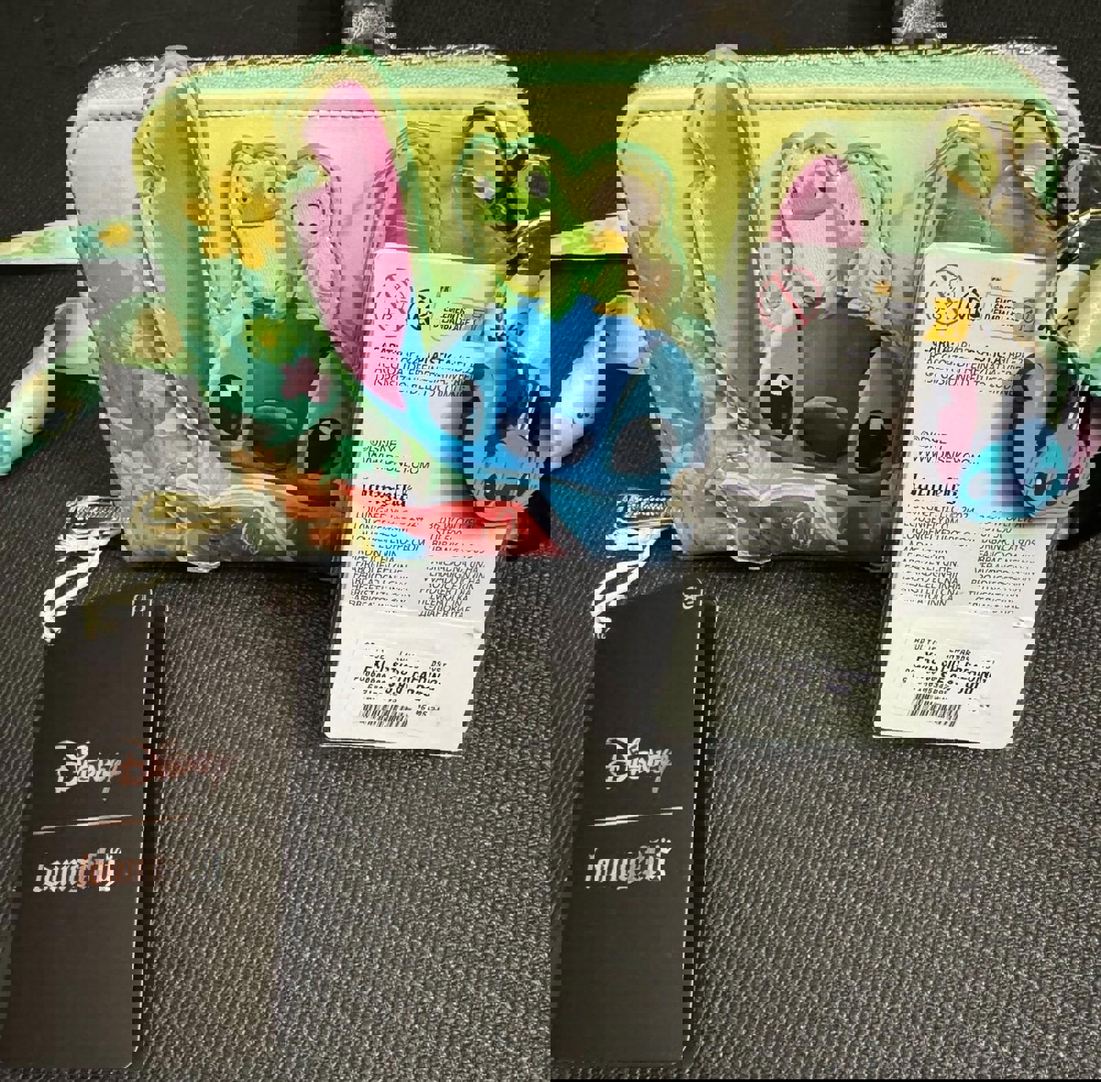 Loungefly Exclusive Stitch Reading Wallet and ID Holder/Lanyard NWT