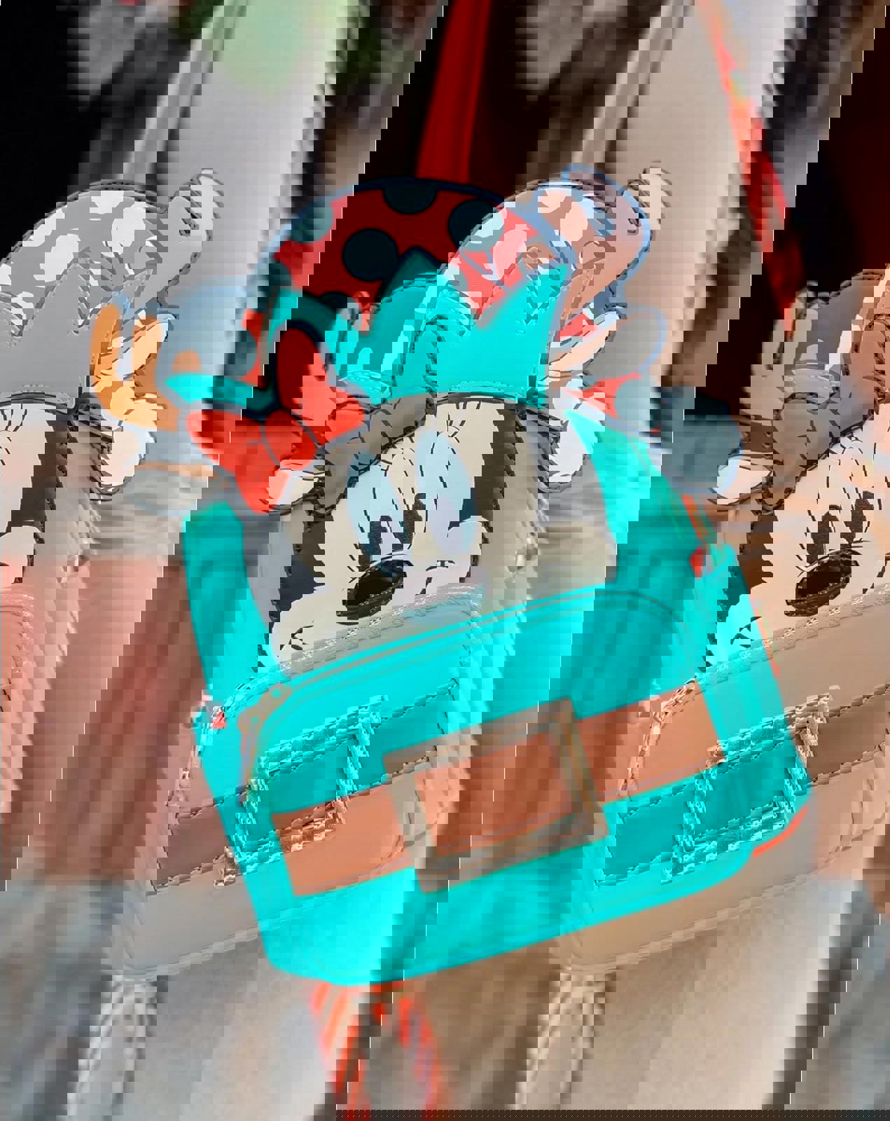 Loungefly Disney Light Up Minnie Mouse Reindeer Cosplay Mini Backpack NWT