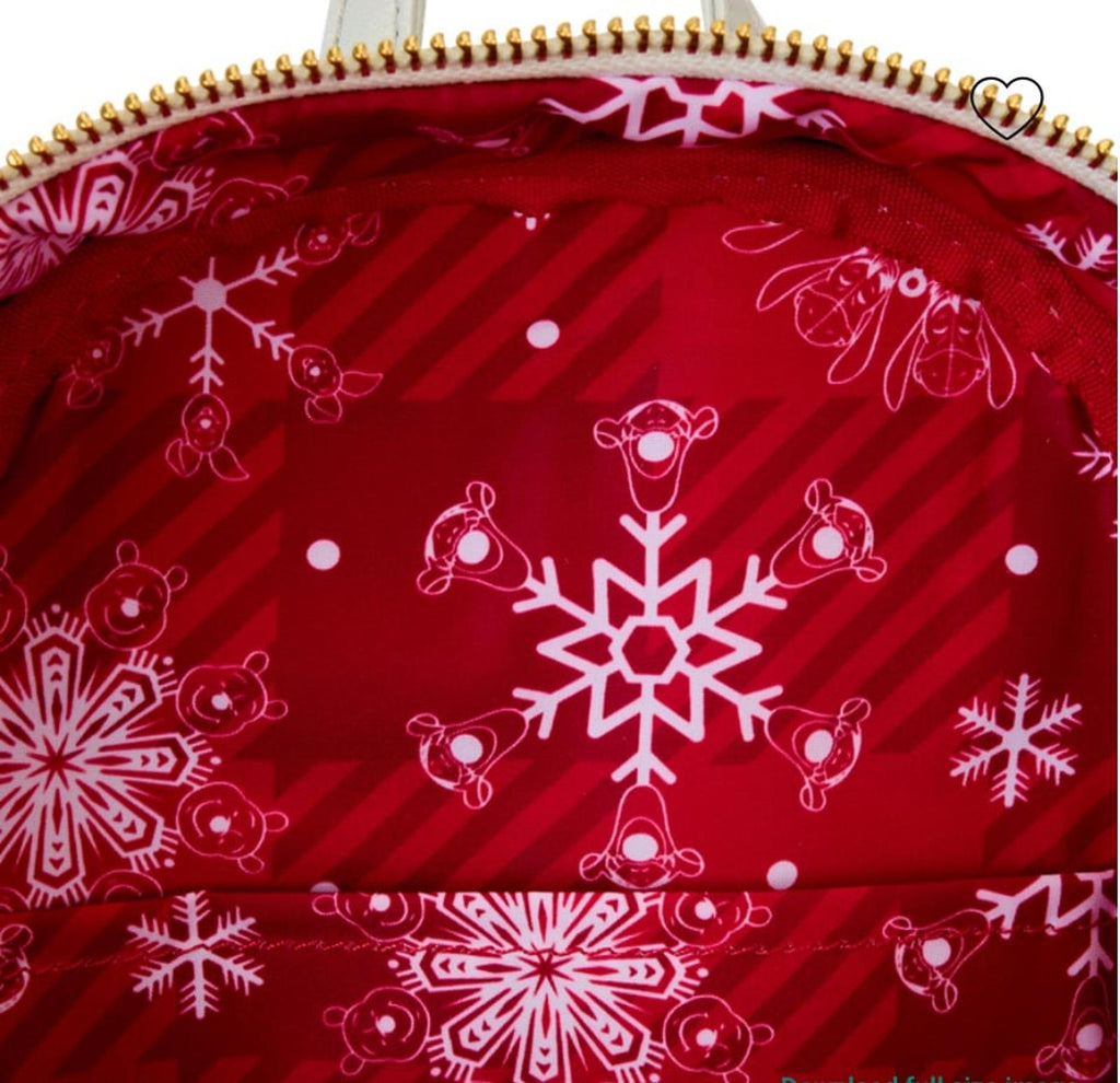 Winnie The Pooh & Friends Christmas Greetings Light Up Mini Backpack NWT