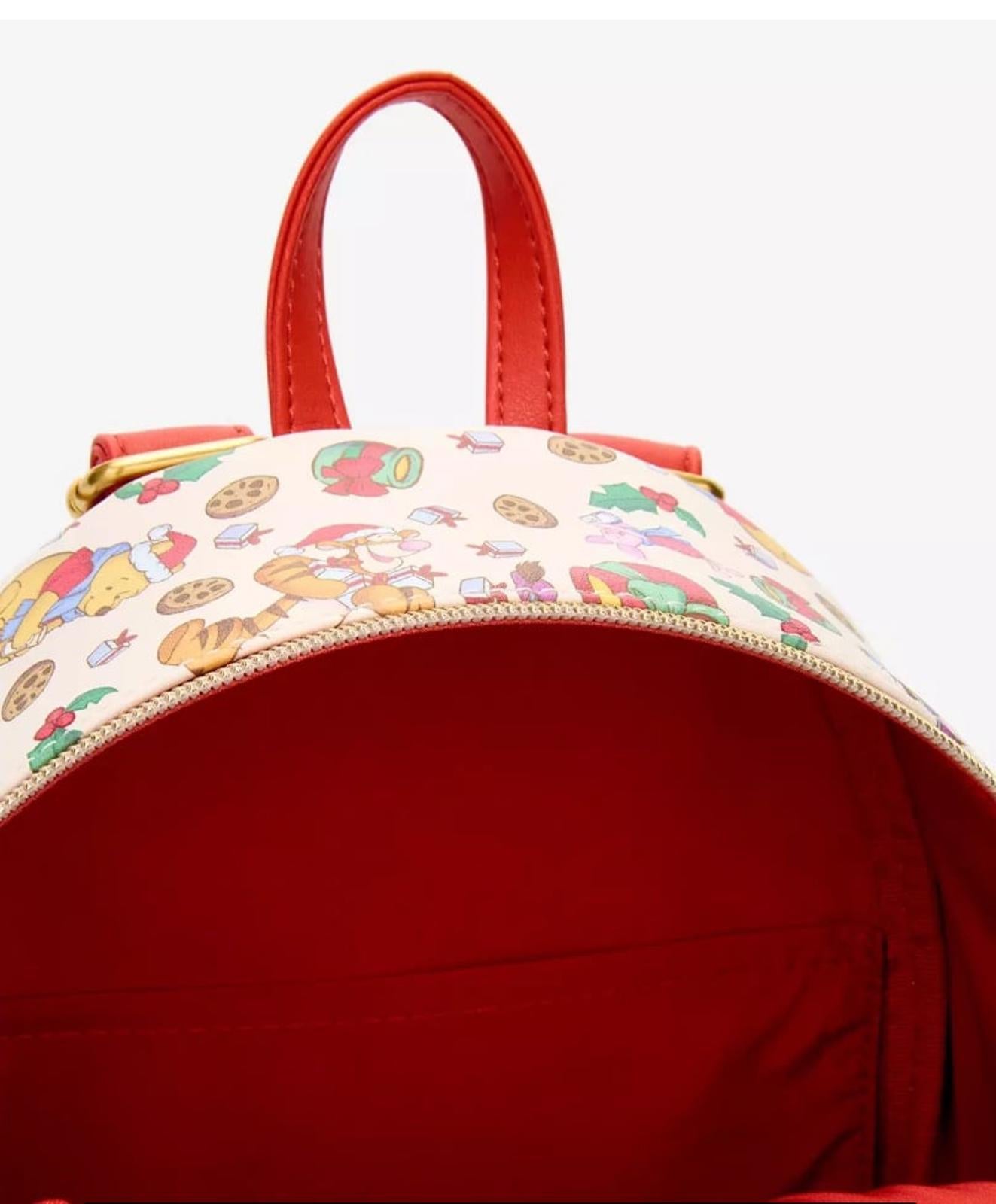 Loungefly Disney Winnie The Pooh Milk & Cookies Holiday Mini Backpack NWT