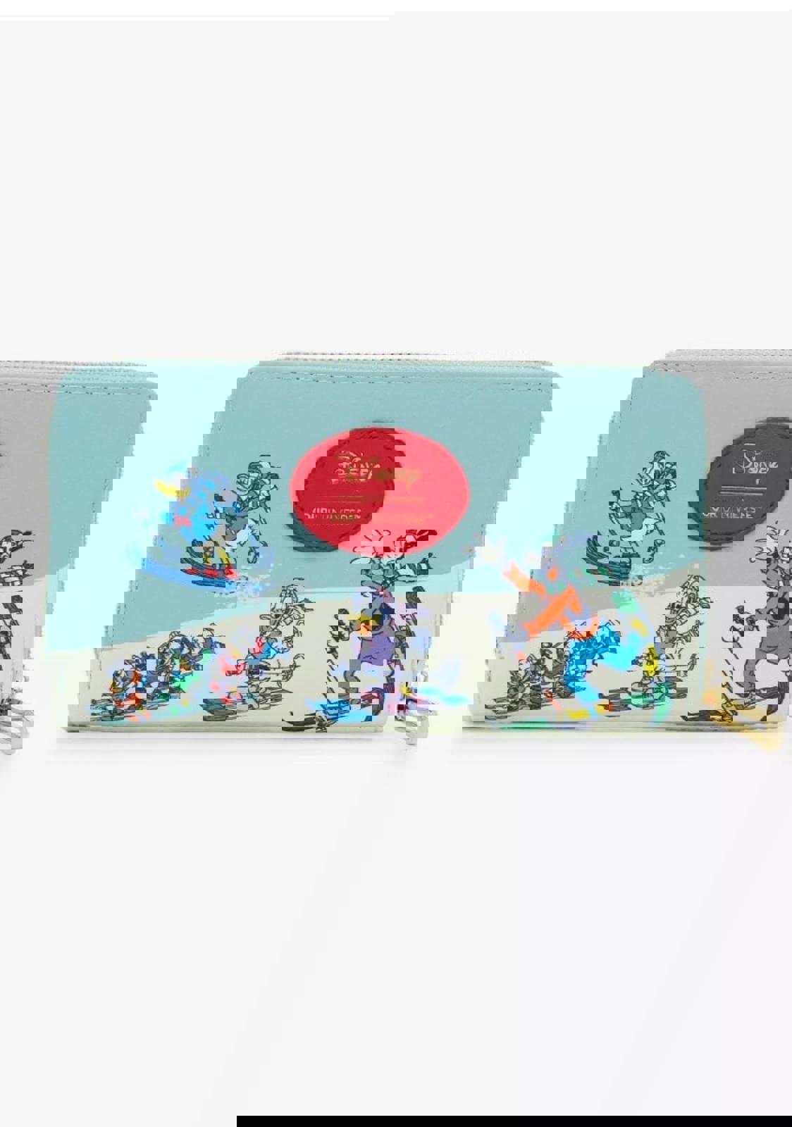 Our Universe Disney Mickey Mouse & Friends Skiing Zip Wallet with Cardholder NWT