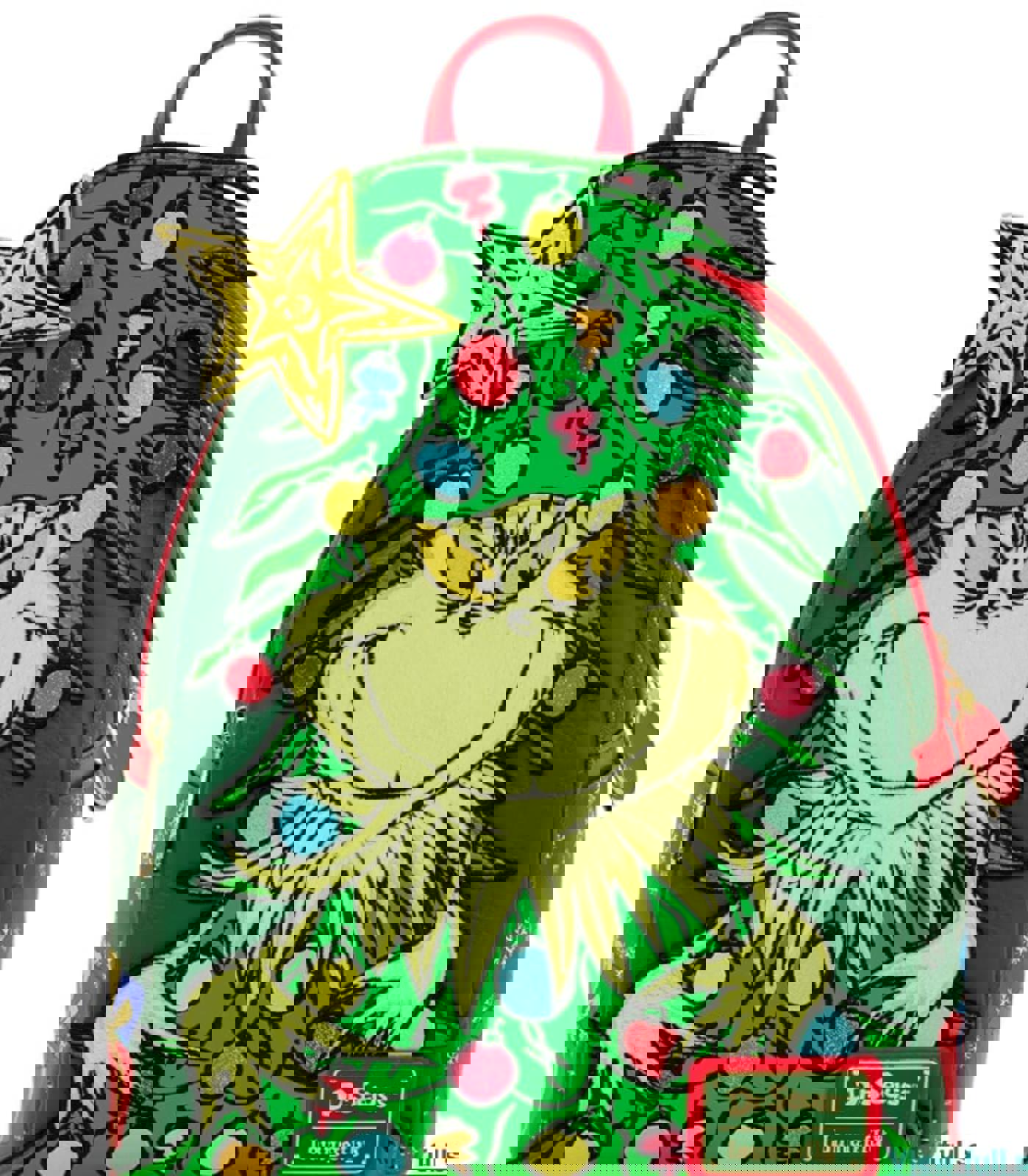 Dr. Seuss How the Grinch Stole Christmas! Tree Light Up Plush Mini Backpack