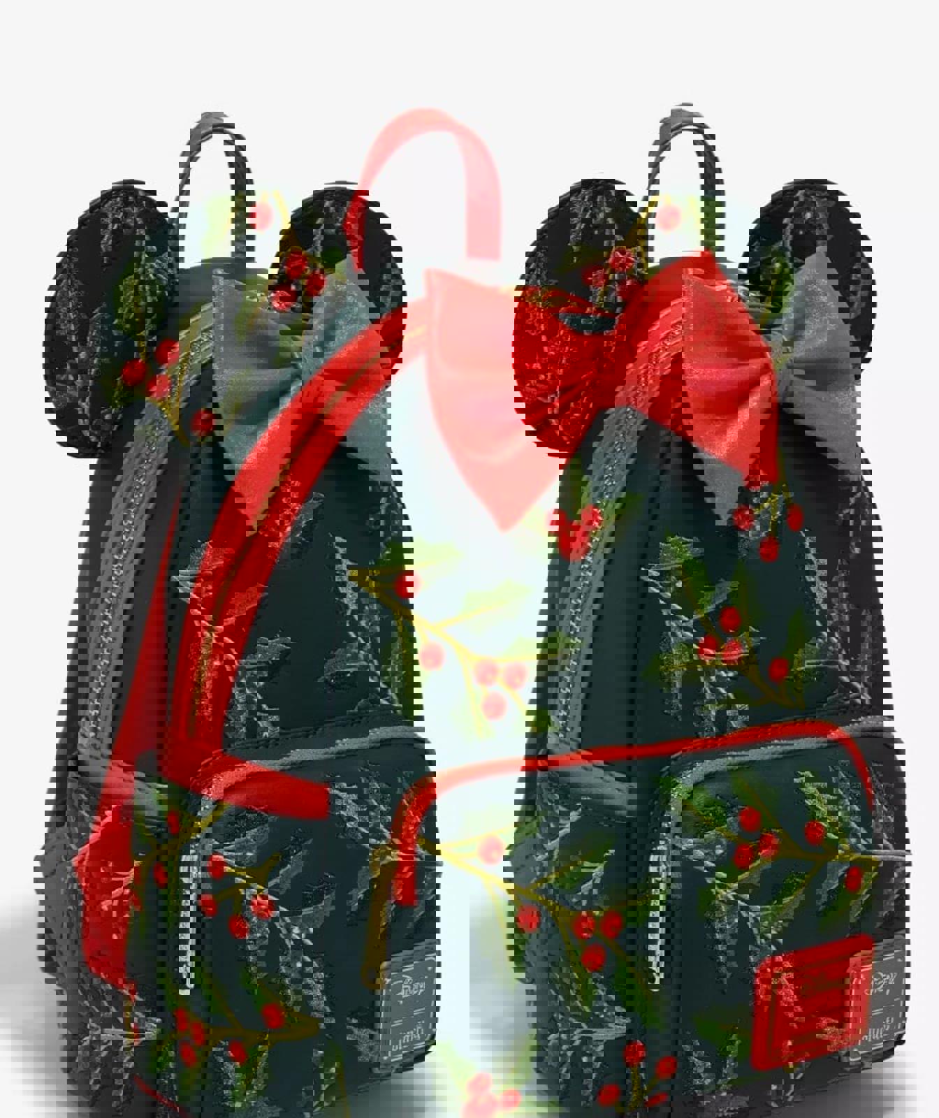 Loungefly Disney Minnie Mouse Holiday Holly Ears Mini Backpack