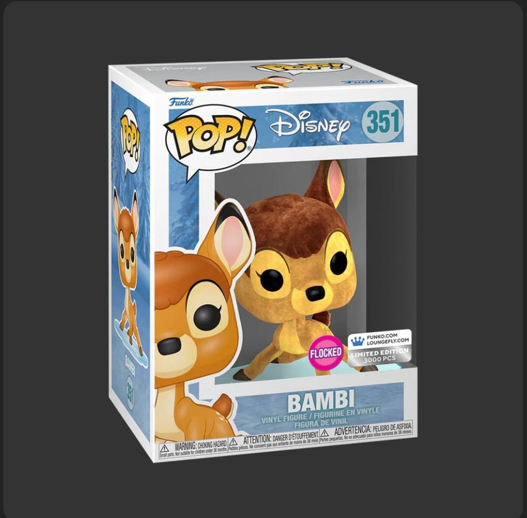 Loungefly Disney Bambi on Ice LE Lenticular Mini Backpack and Pop! Bambi SET NWT