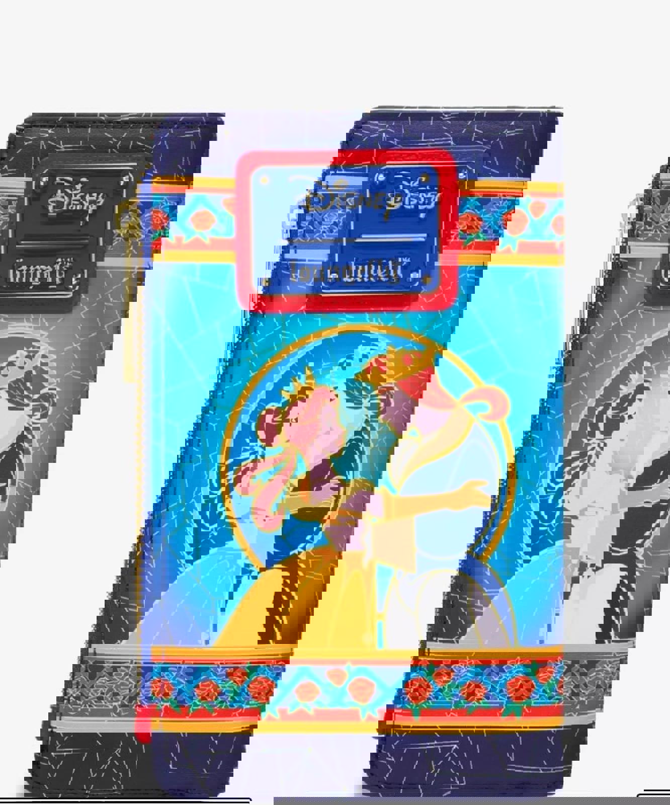 Loungefly Disney Beauty and the Beast Stained Glass Wallet NWT