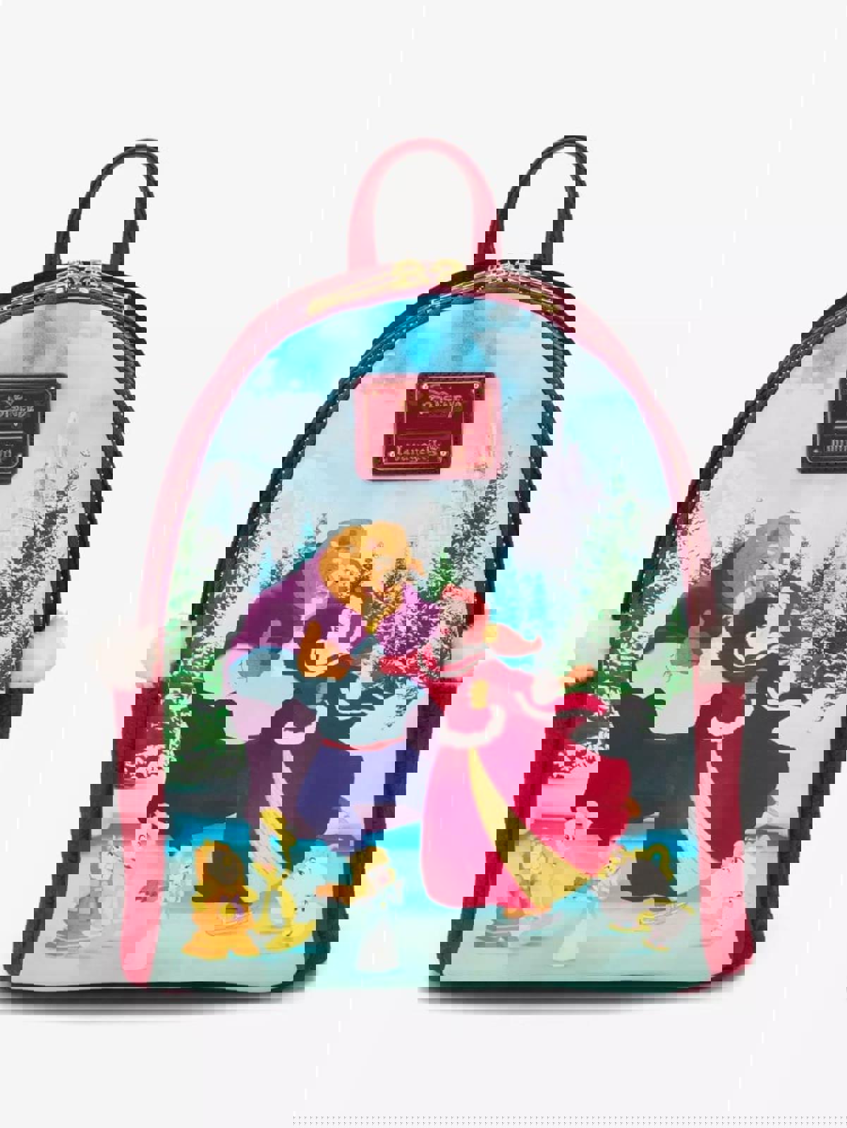 Loungefly Disney Beauty and the Beast Winter Ice Skating Mini Backpack