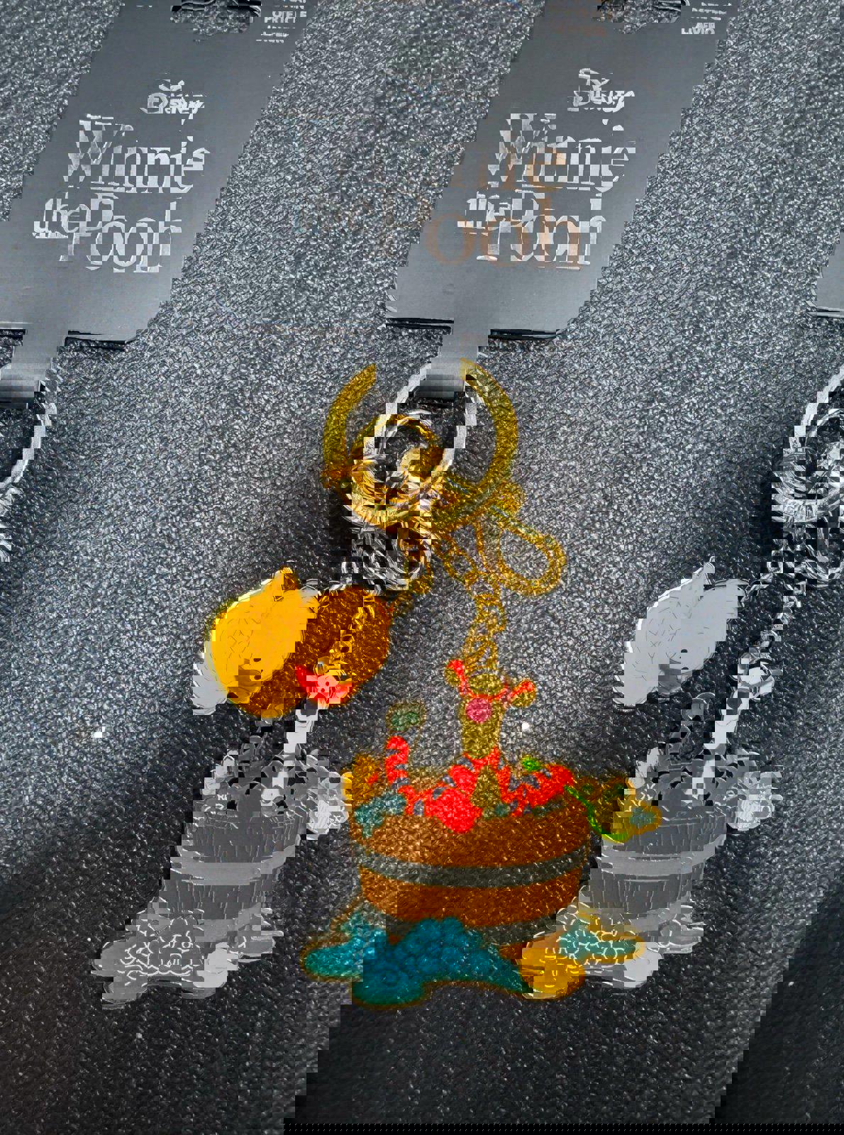 Loungefly Disney Winnie the Pooh Tigger Bathtime Multi-Charm Keychain NWT