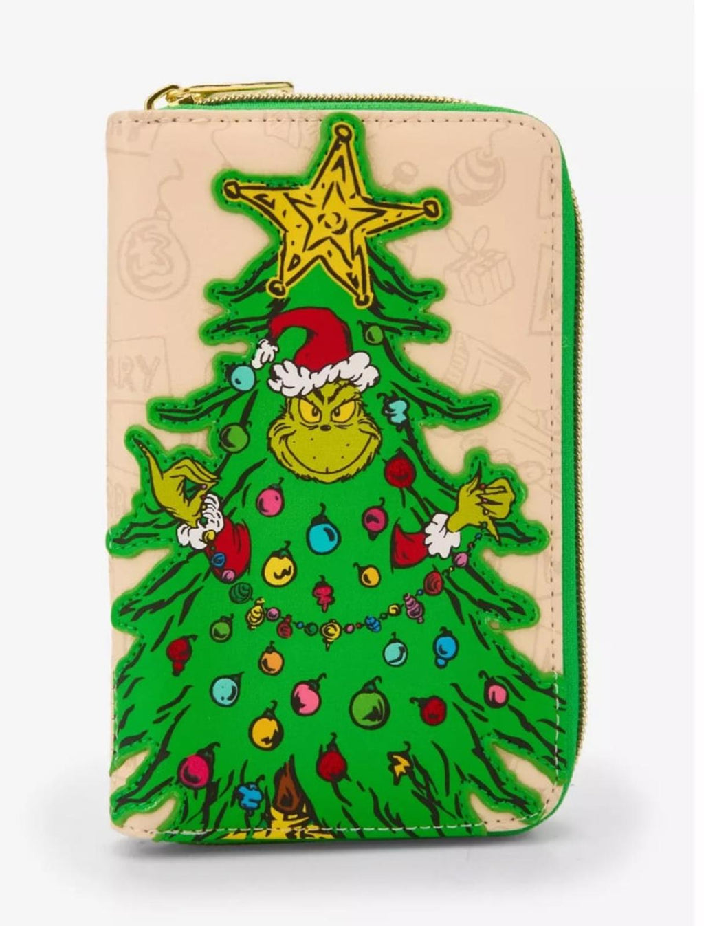 Loungefly Dr. Seuss How The Grinch Stole Christmas! Grinch Tree Zipper Wallet