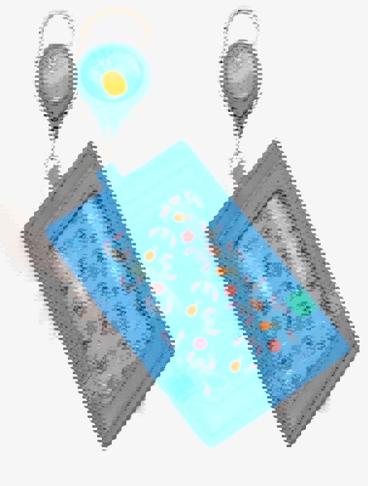 DISNEY STITCH HULA RETRACTABLE LANYARD NWT