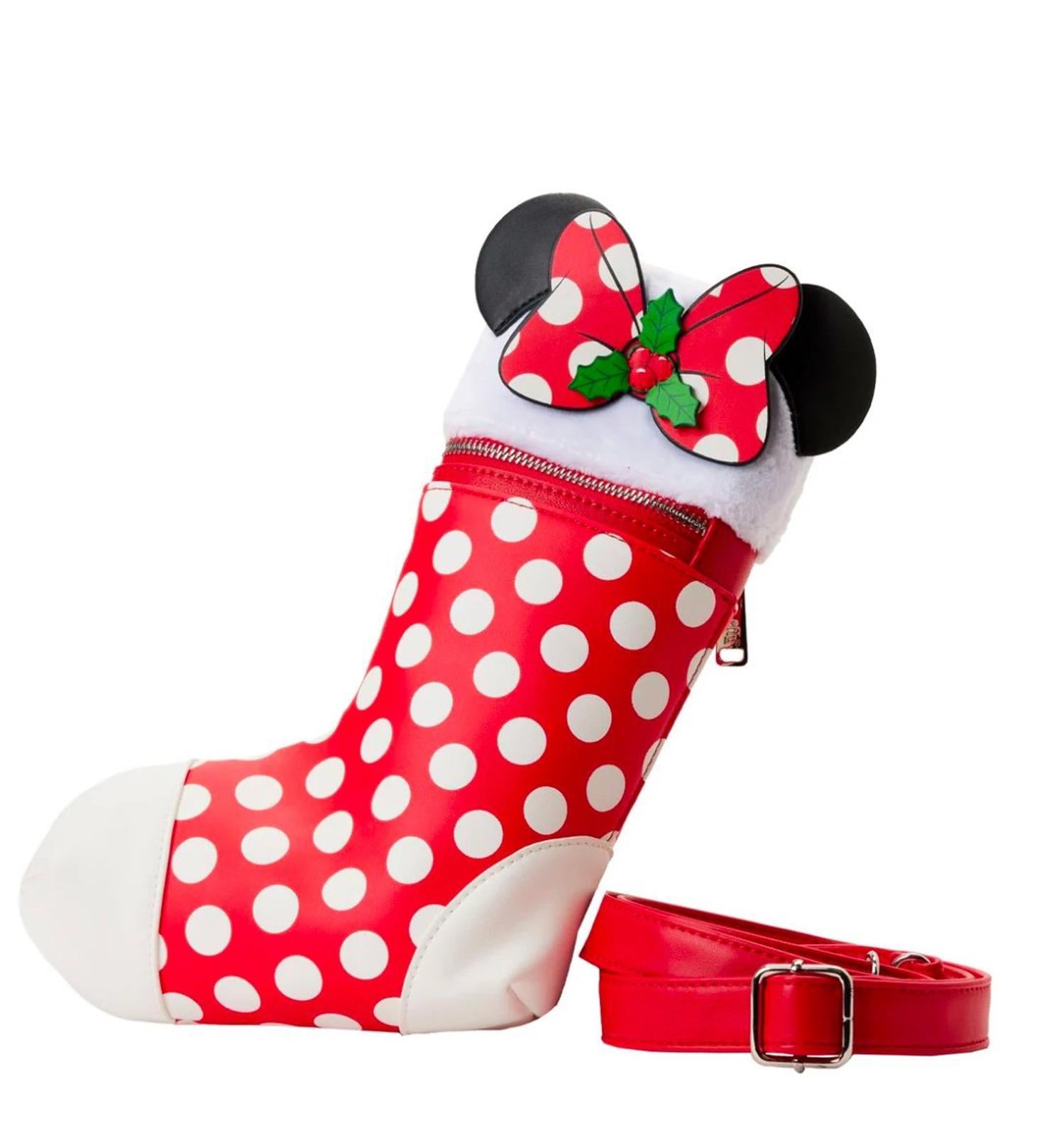 Loungefly Disney Minnie Cosplay Stocking Crossbody Bag NWT
