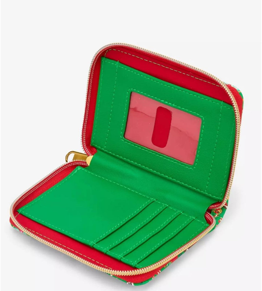 Loungefly Disney Mickey Mouse Holiday Treats Mini Zipper Wallet NWT