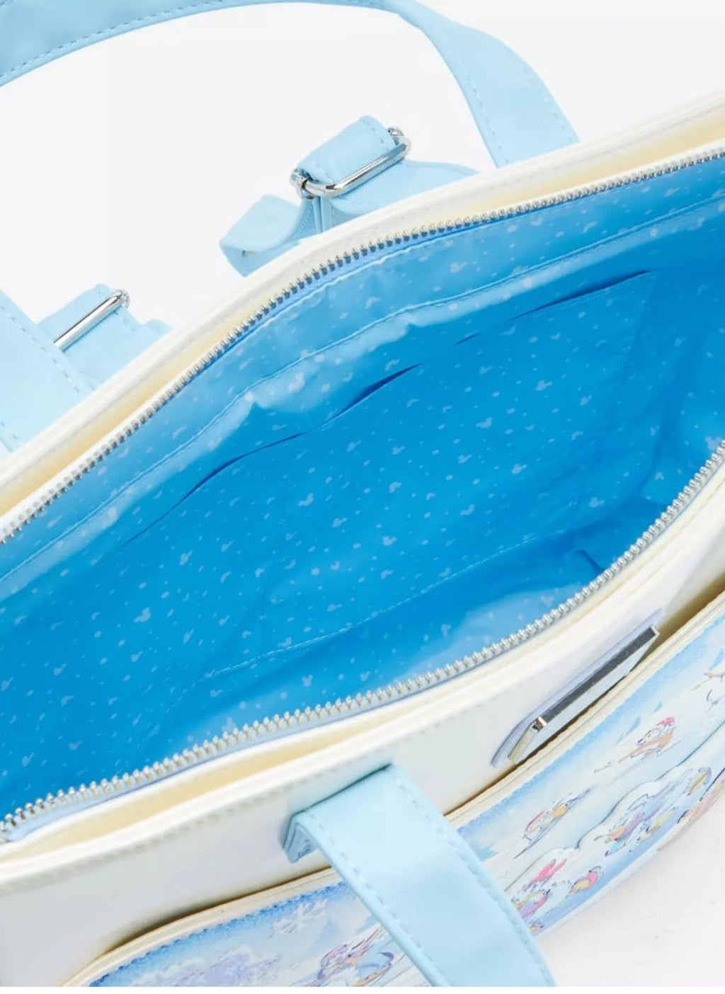 Loungefly Disney Mickey Mouse And Friends Winter Wonderland Convertible Tote Bag