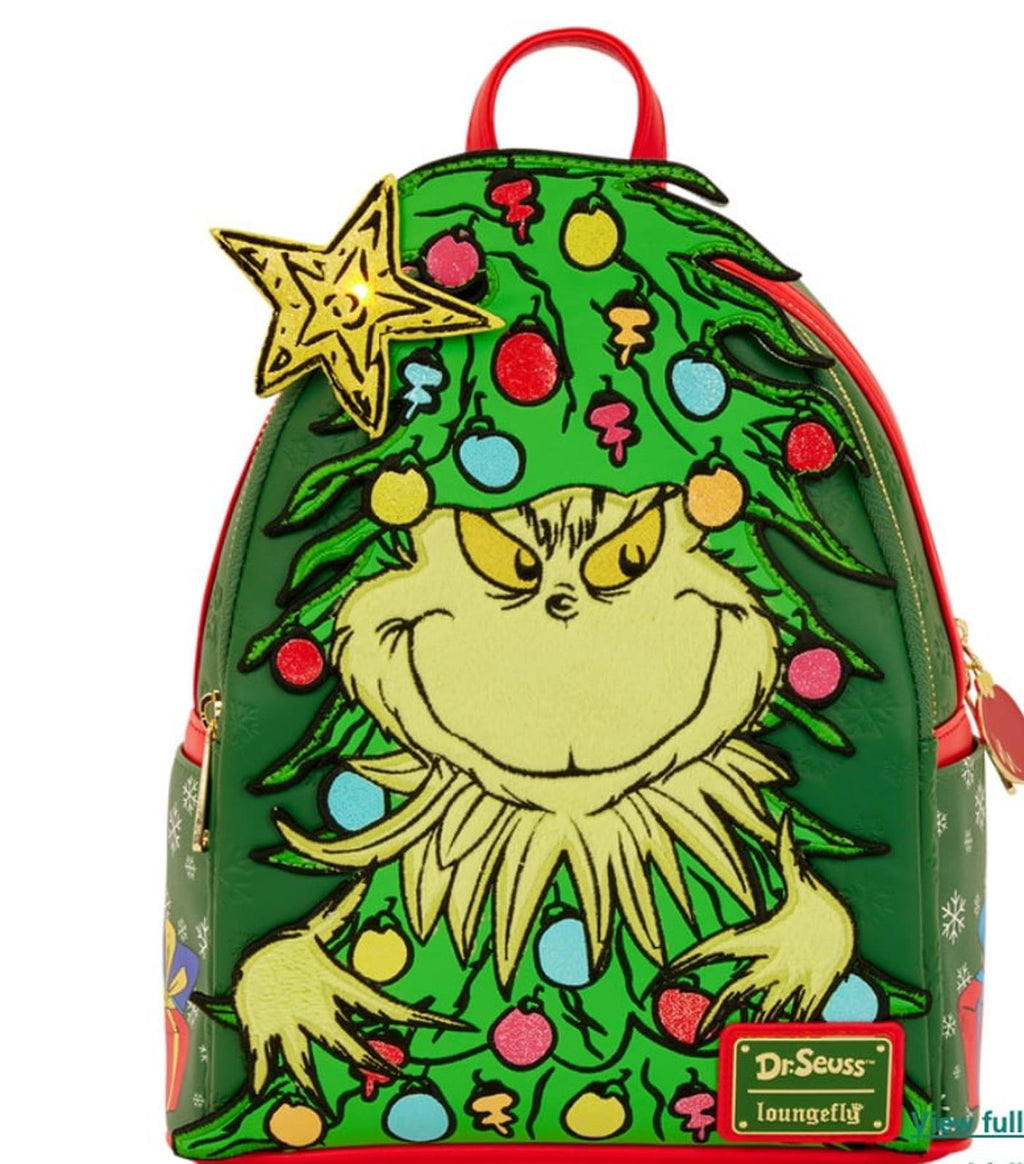 Dr. Seuss How the Grinch Stole Christmas! Tree Light Up Plush Mini Backpack