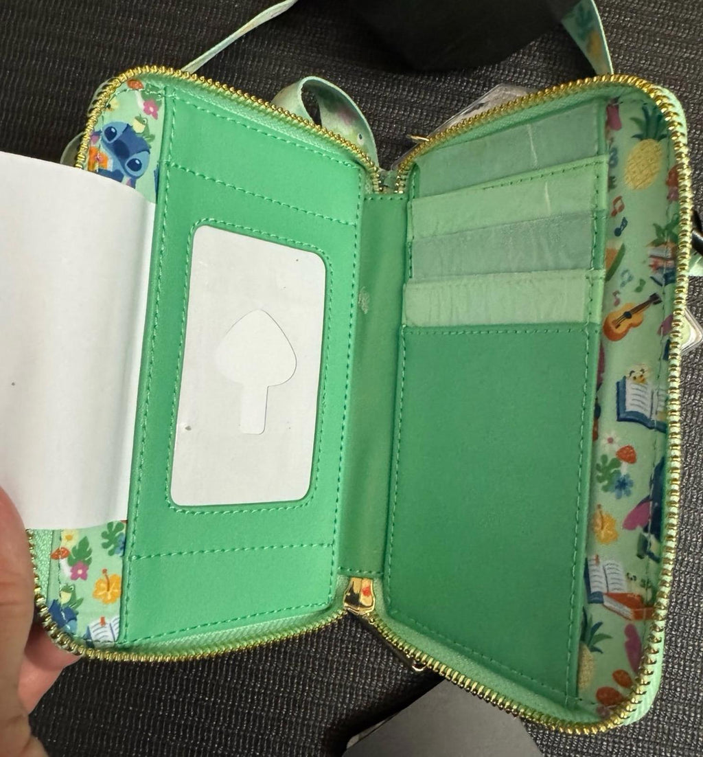 Loungefly Exclusive Stitch Reading Wallet and ID Holder/Lanyard NWT
