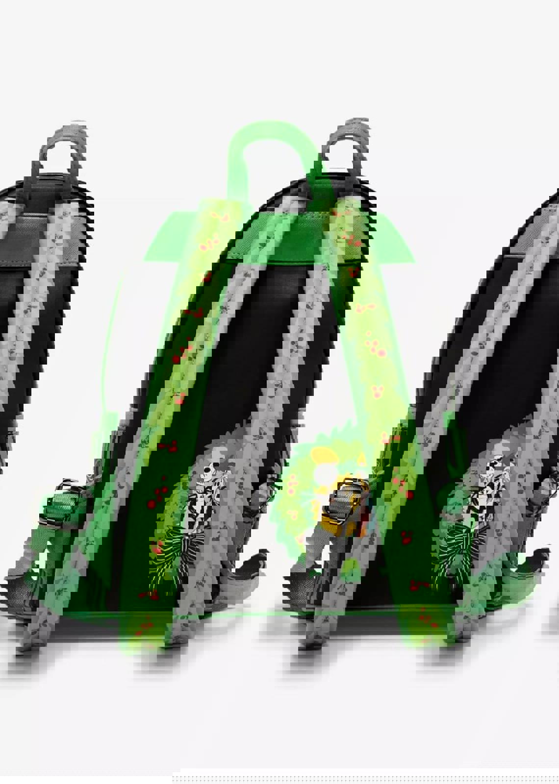 Loungefly Disney NBC Jack Skellington Wreath GITD Light Up Backpack NWT!