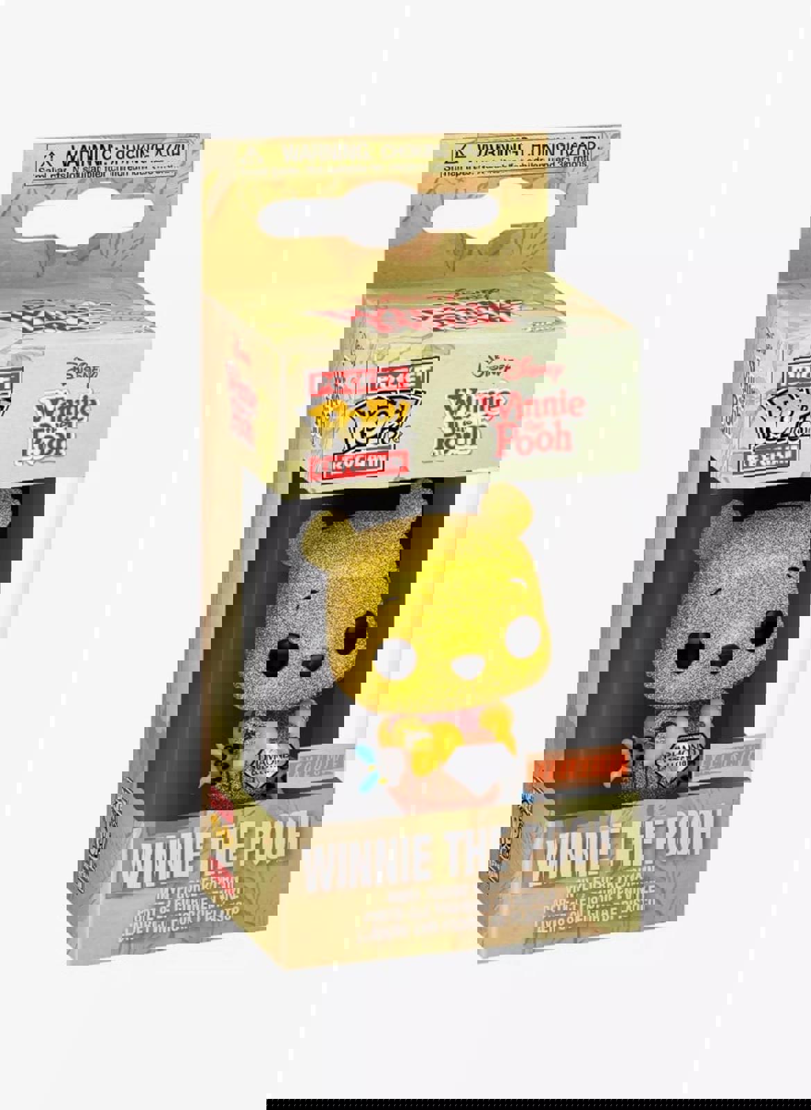 Funko Pocket Pop! Disney Pooh Diamond Collection Pooh Bear Vinyl Keychain NWT