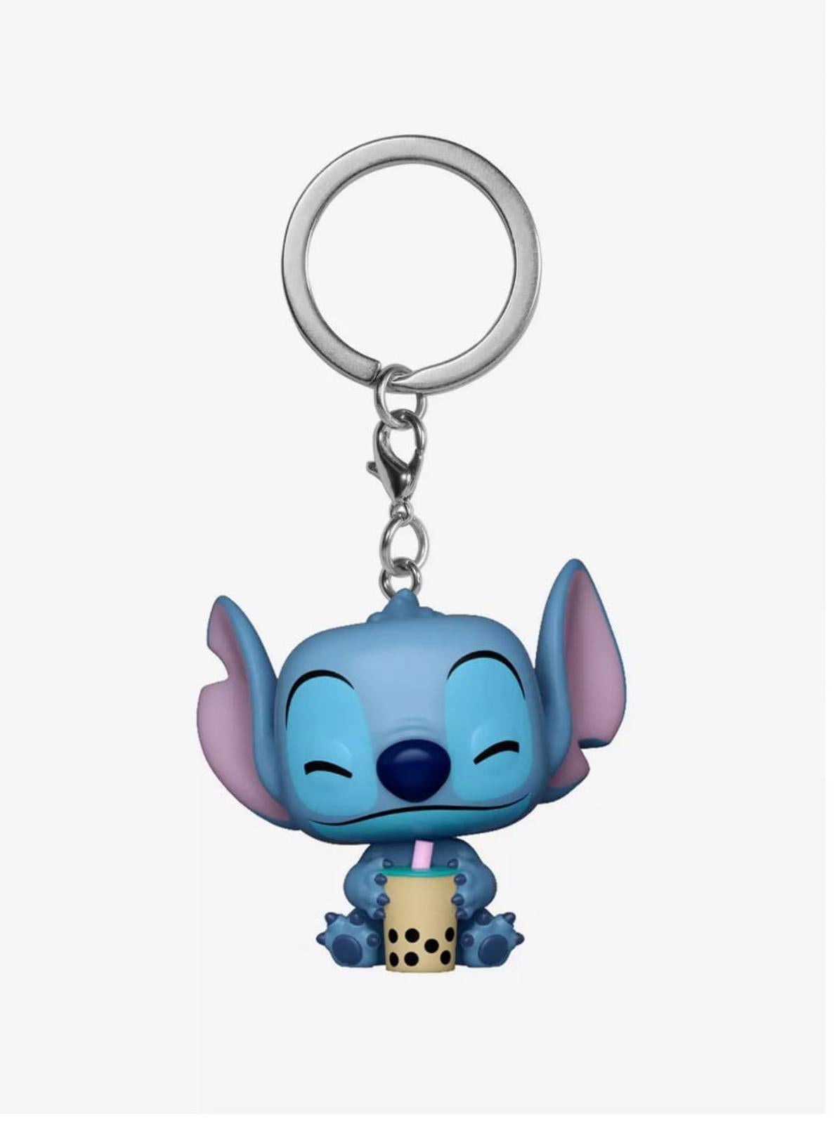 Funko Pocket Pop! Disney Lilo & Stitch Stitch with Boba Vinyl Keychain NWT