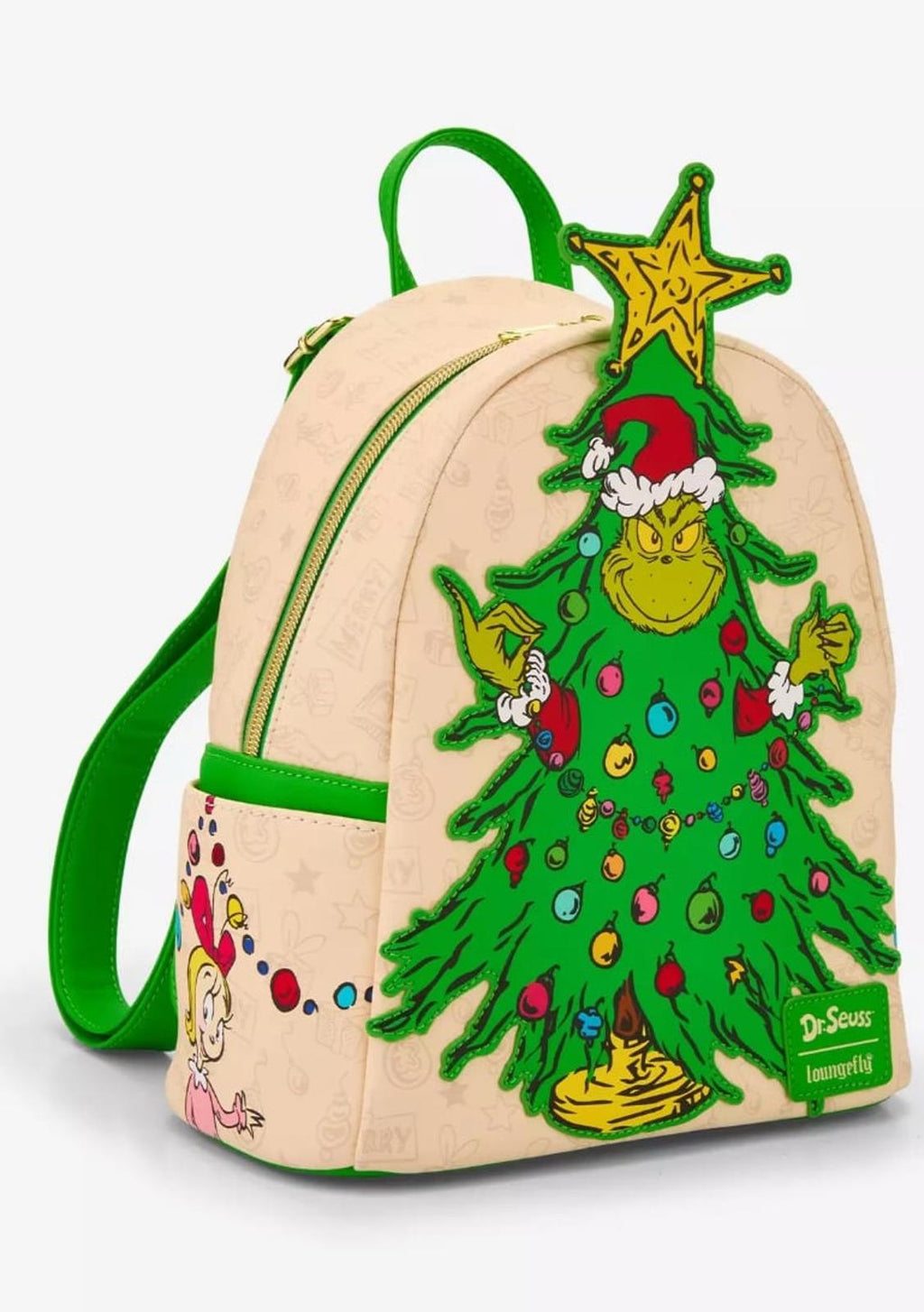 Loungefly Dr. Seuss How The Grinch Stole Christmas! Grinch Tree Mini Backpack