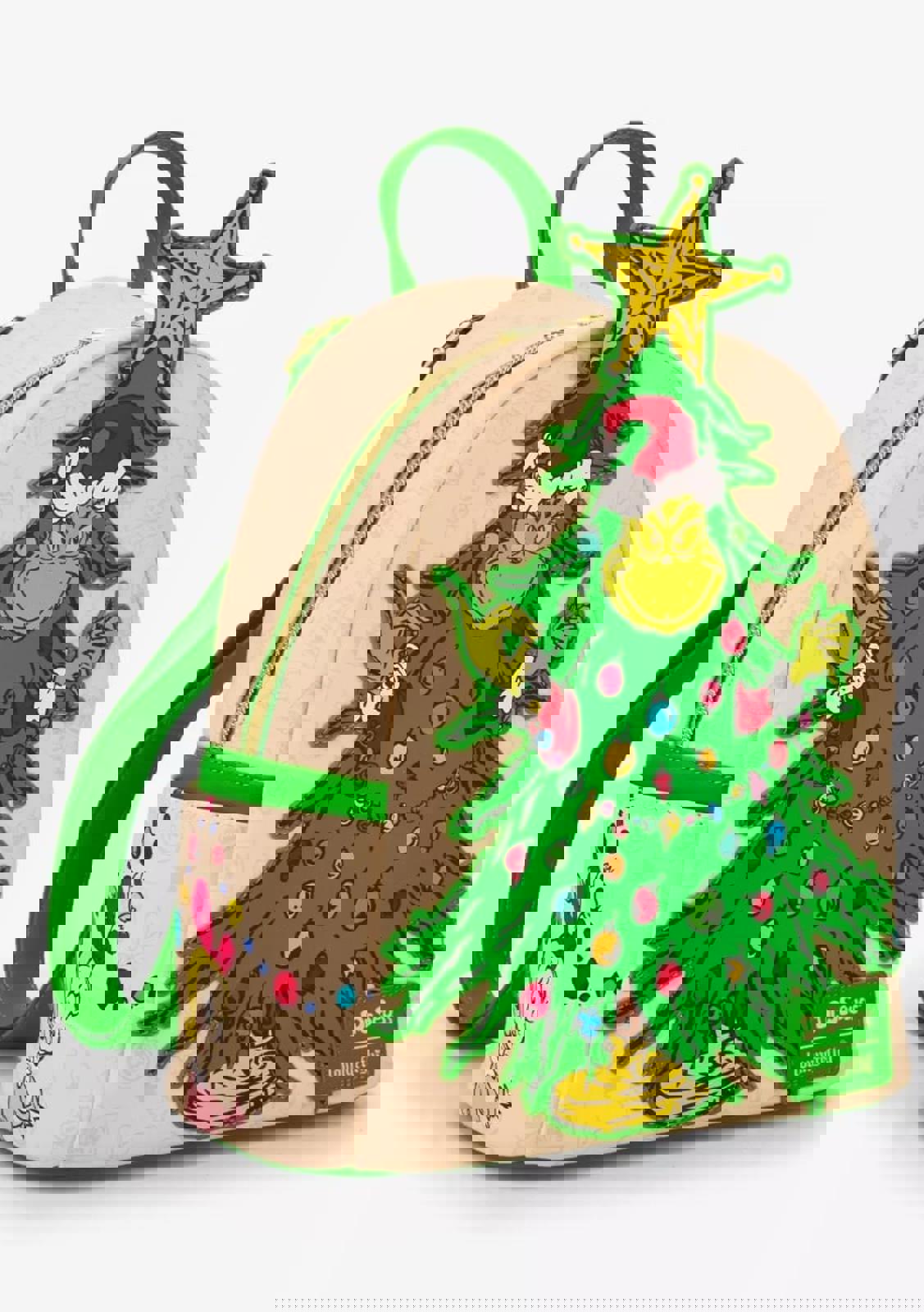 Loungefly Dr. Seuss How The Grinch Stole Christmas! Grinch Tree Mini Backpack