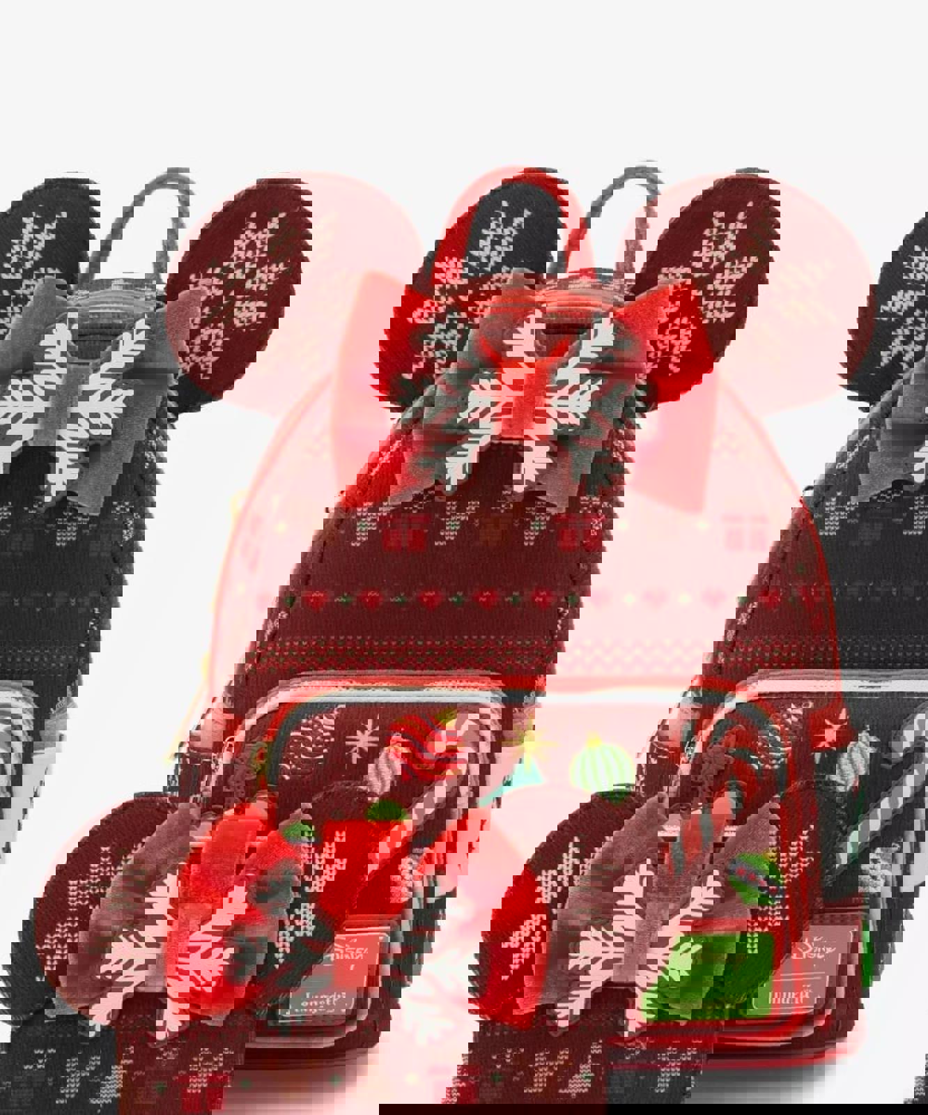 Loungefly Disney Minnie Mouse Sweater Holiday Mini Backpack NWT