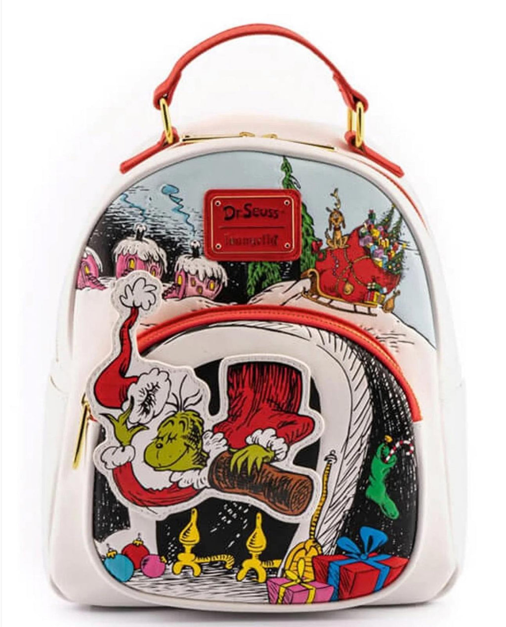 Loungefly Dr. Seuss The Grinch Chimney Thief Mini Backpack NWT!!!