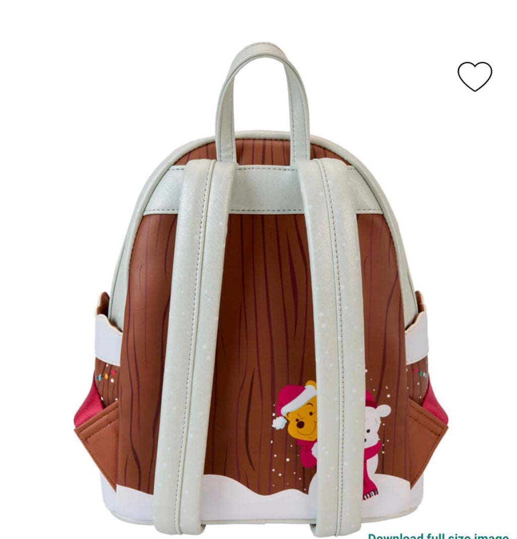 Winnie The Pooh & Friends Christmas Greetings Light Up Mini Backpack NWT