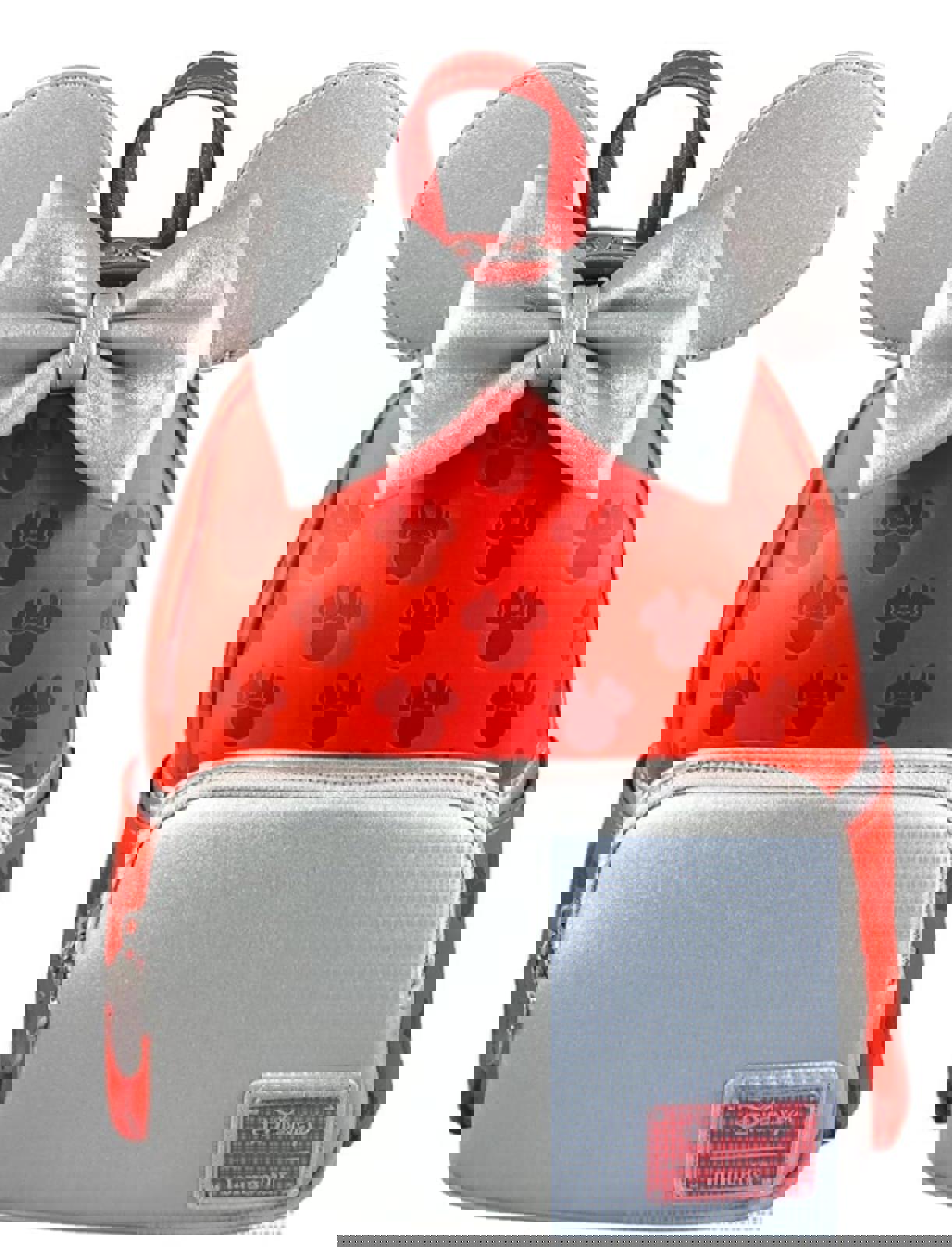 Loungefly Disney Minnie Mouse Red and Silver Mini Backpack NWT