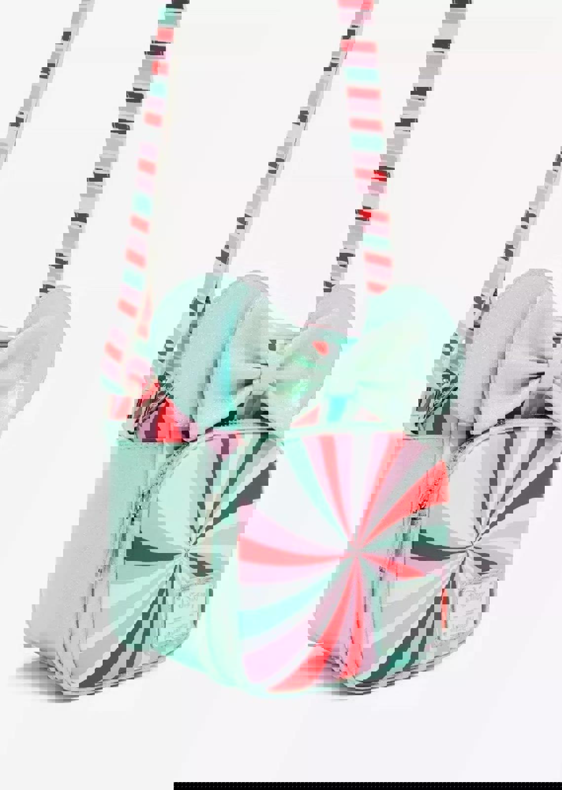 Loungefly Disney Minnie Mouse Ears Peppermint Print Crossbody Bag NWT!! HTF