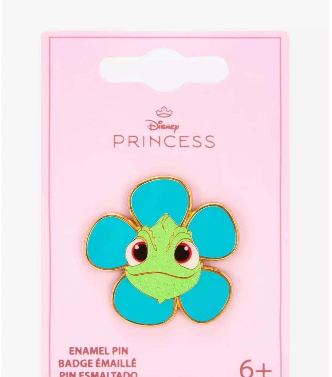 Loungefly Disney Tangled Pascal Flower Color Changing Enamel Pin