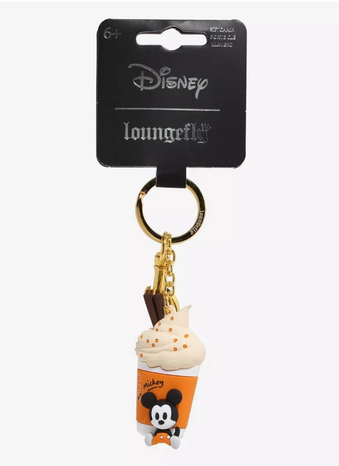 Loungefly Disney Mickey Mouse Pumpkin Spice Latte 3D Keychain