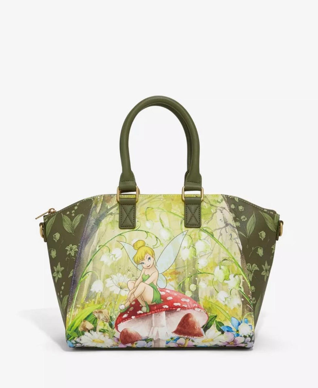 Loungefly Disney Peter Pan Tinker Bell Mushroom Satchel Bag