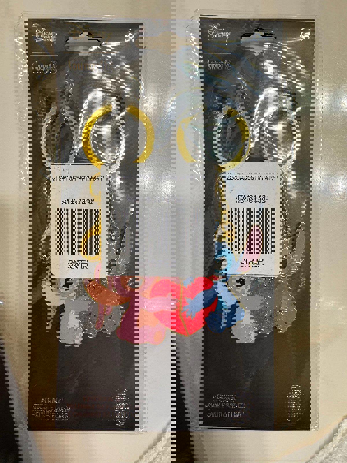 Loungefly Disney Lilo & Stitch Angel & Stitch Heart Magnetic Keychain Set NWT