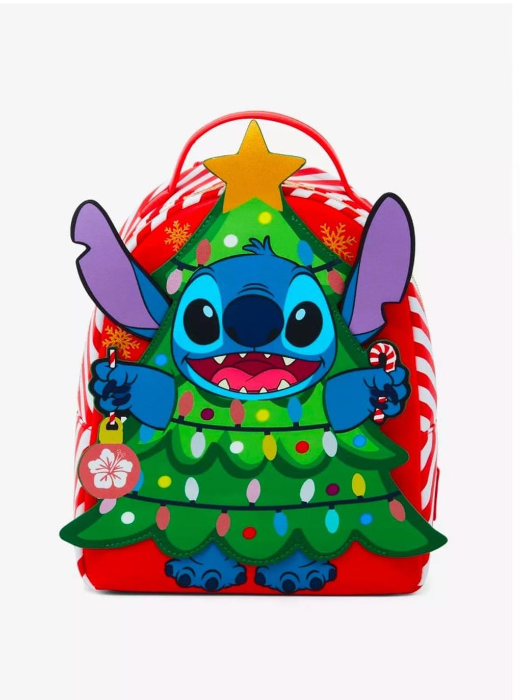 Loungefly Disney Stitch Christmas Tree Figural Mini Backpack NWT SOLD OUT