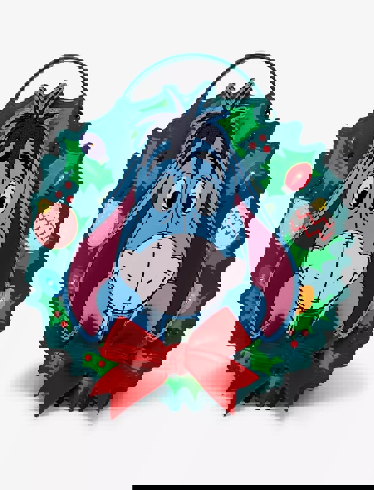 Disney Winnie the Pooh Eeyore Holiday Wreath Convertible Light-Up Backpack NWT