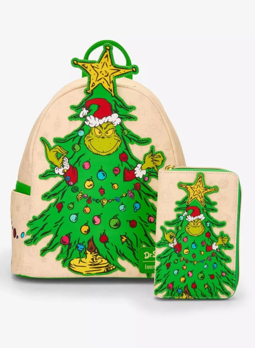 Loungefly Dr. Seuss How The Grinch Stole Christmas! Grinch Tree Mini Backpack