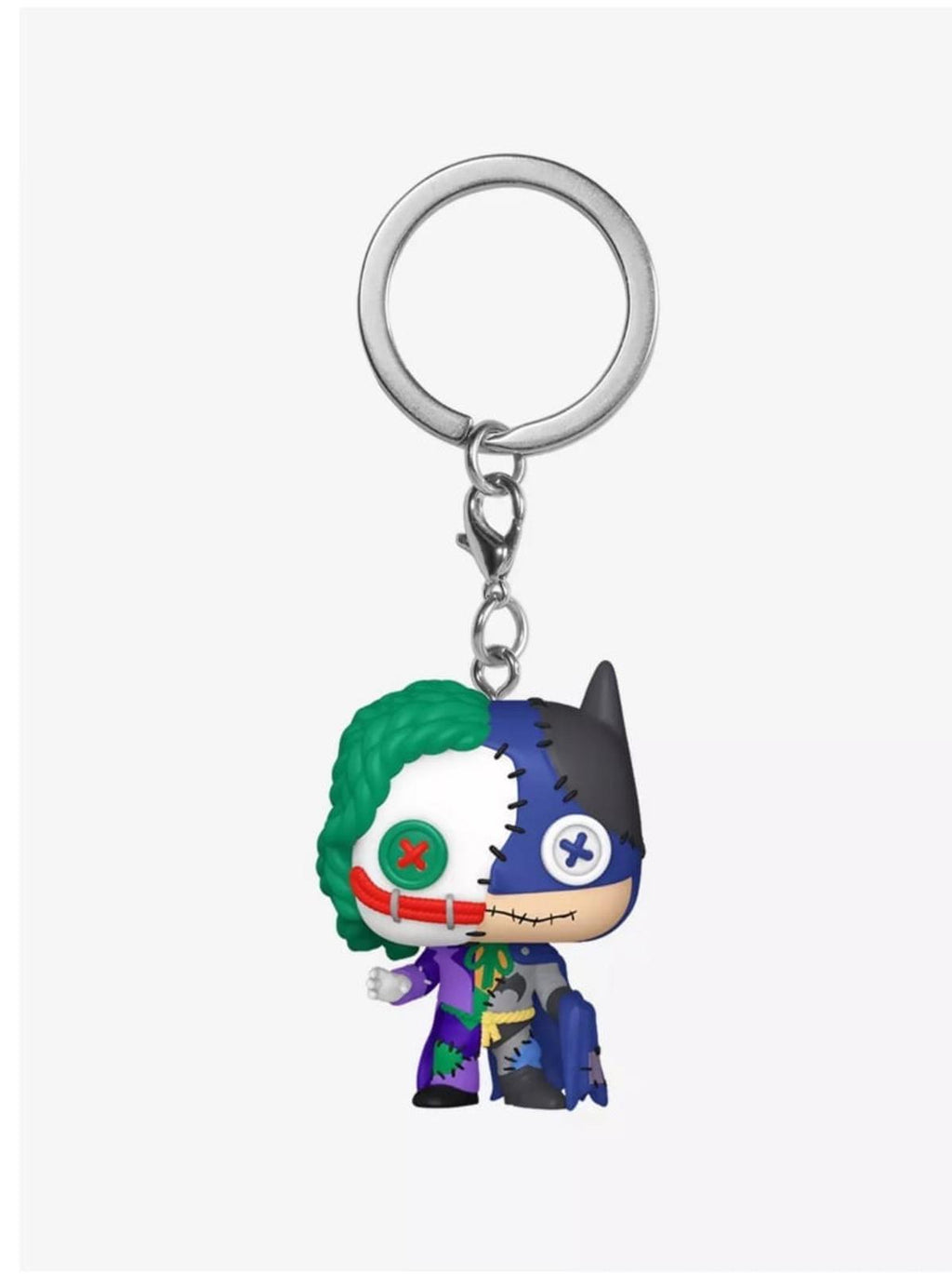 Funko Pocket Pop! DC Comics Batman & The Joker Patchwork Vinyl Keychain NWT
