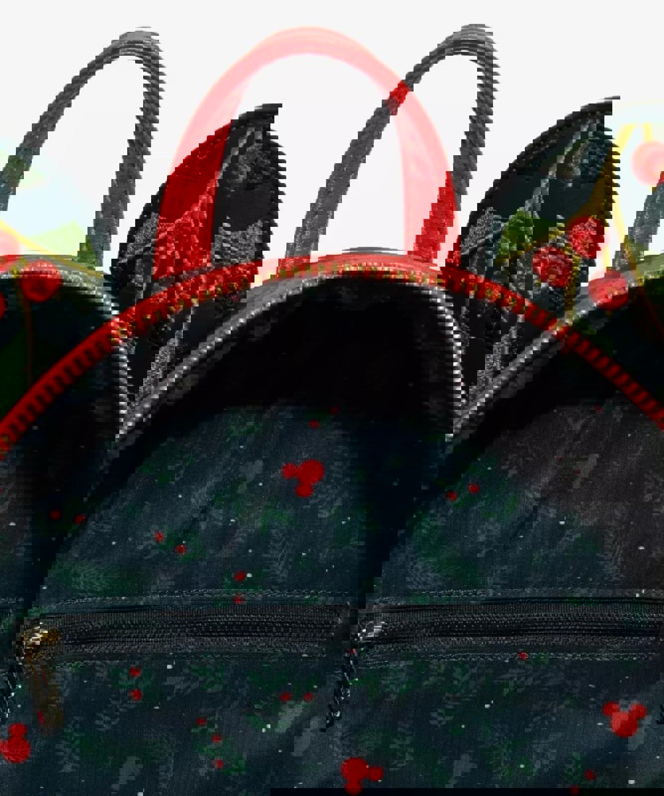 Loungefly Disney Minnie Mouse Holiday Holly Ears Mini Backpack