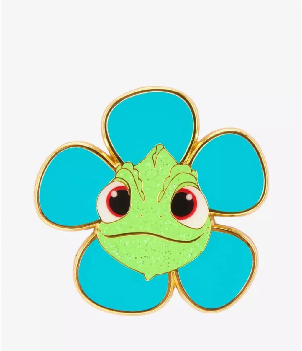 Loungefly Disney Tangled Pascal Flower Color Changing Enamel Pin