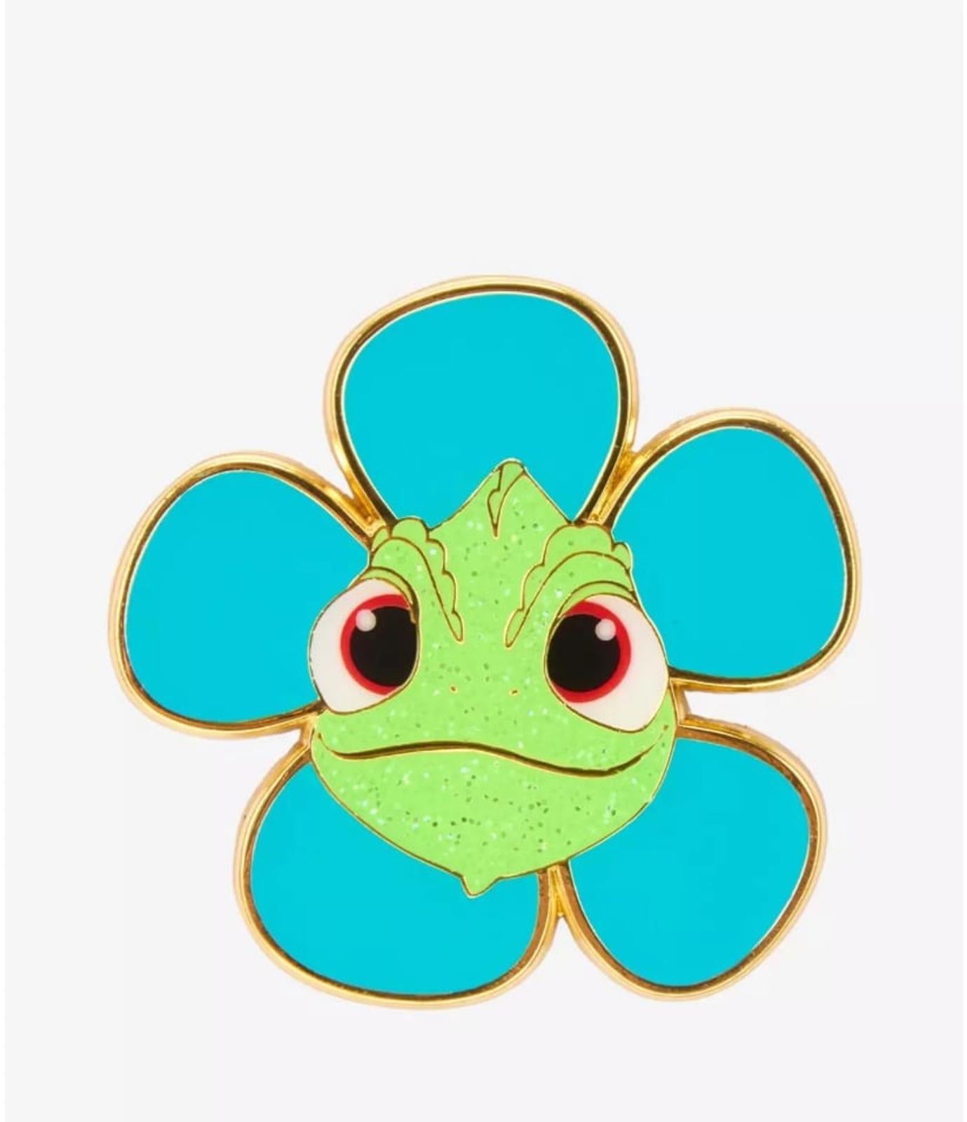 Loungefly Disney Tangled Pascal Flower Color Changing Enamel Pin