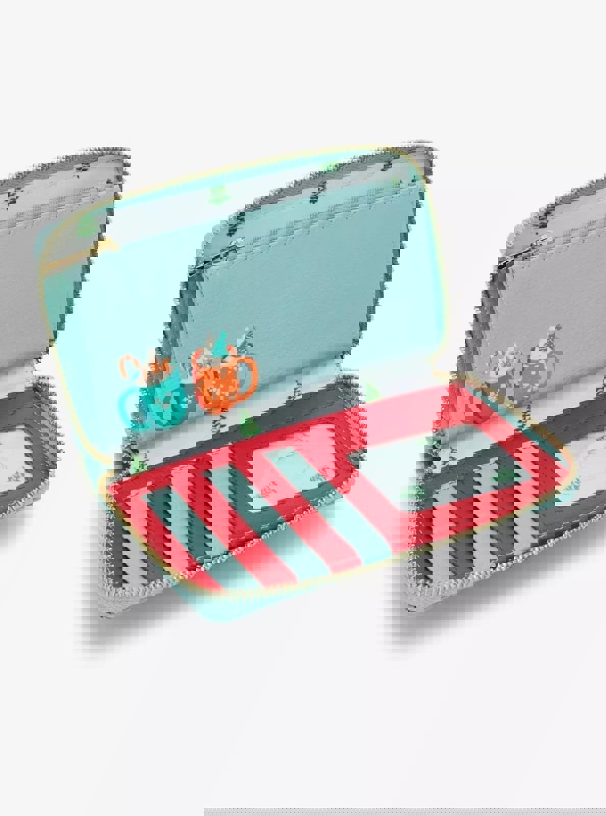 Our Universe Disney Mickey Mouse & Friends Skiing Zip Wallet with Cardholder NWT